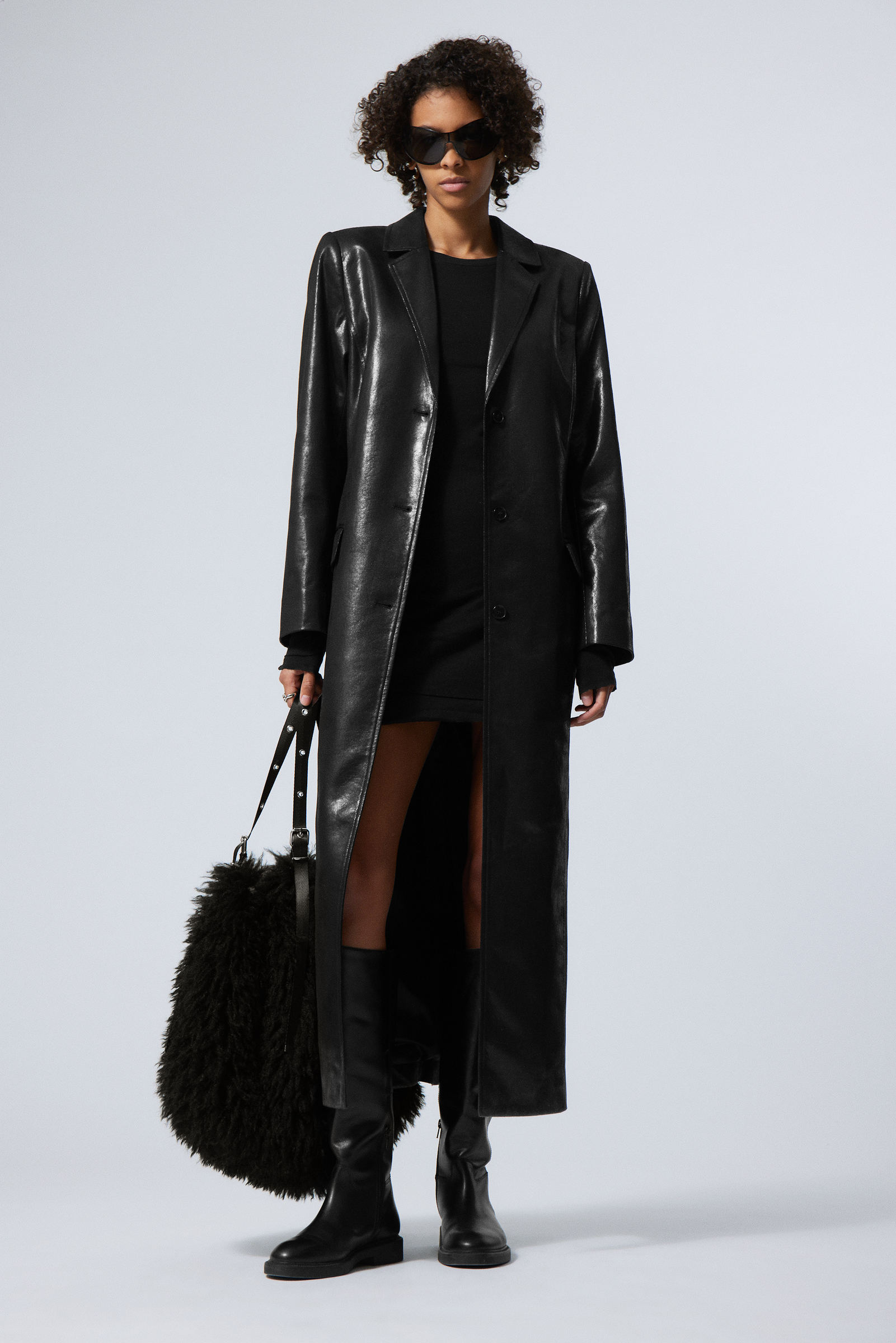 #272628 - Nancy Faux Leather Coat - 1