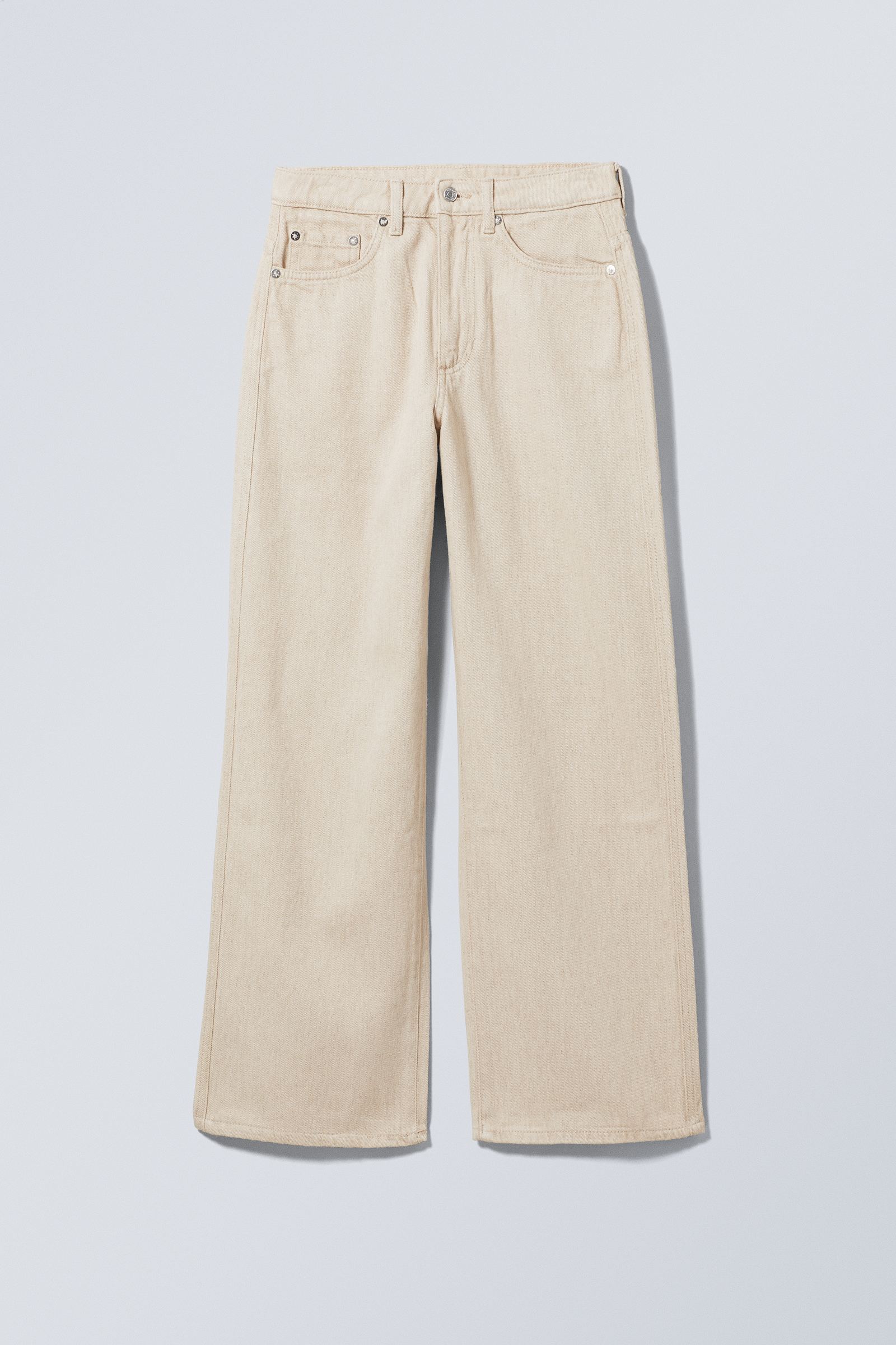 #E8E4D5 - Veer Washed Linen Jeans - 1
