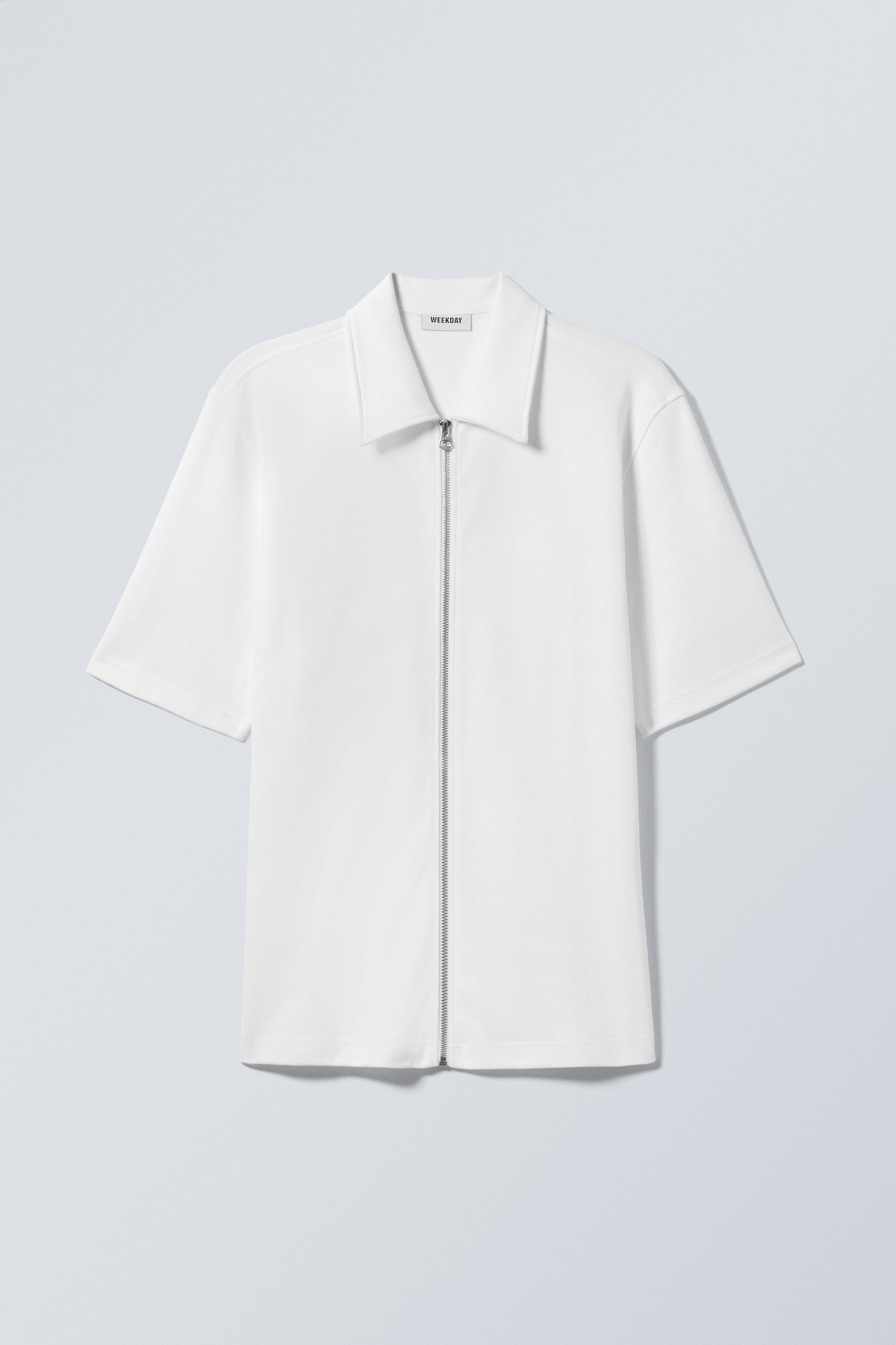 dimmoire ZIP シャツ ワンピース ホワイト 白