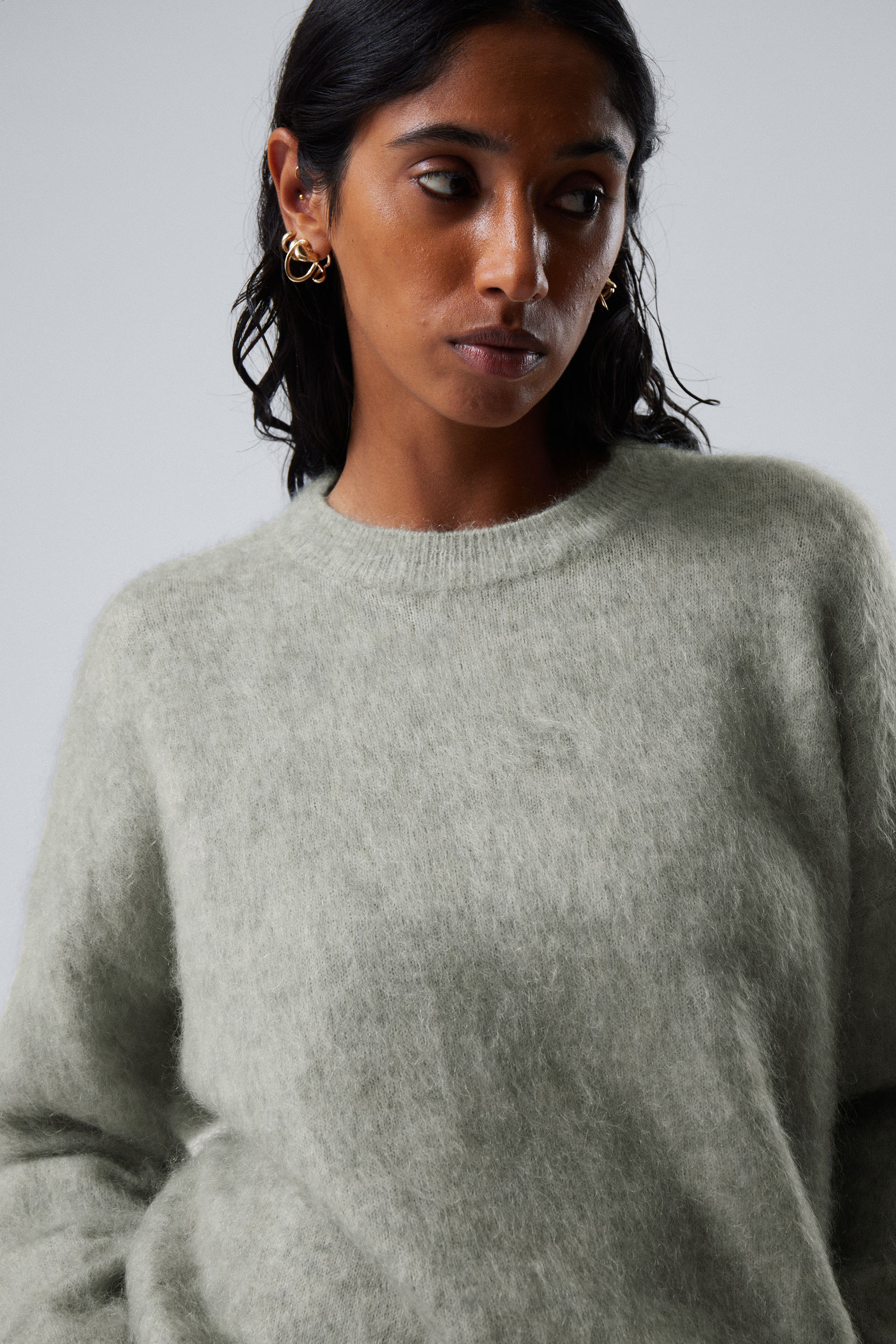 Green and grey sweater best sale