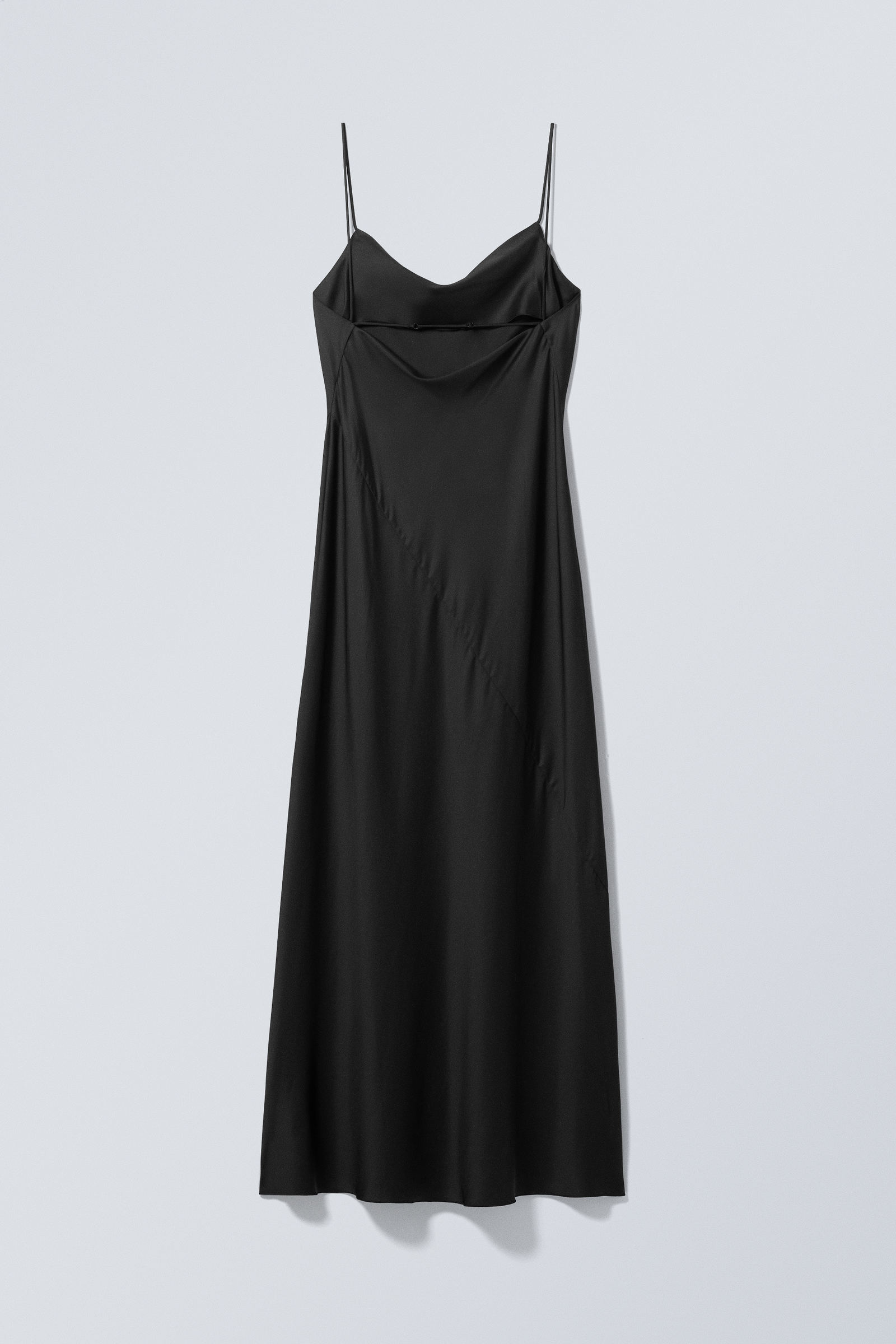 Black maxi slip dress best sale