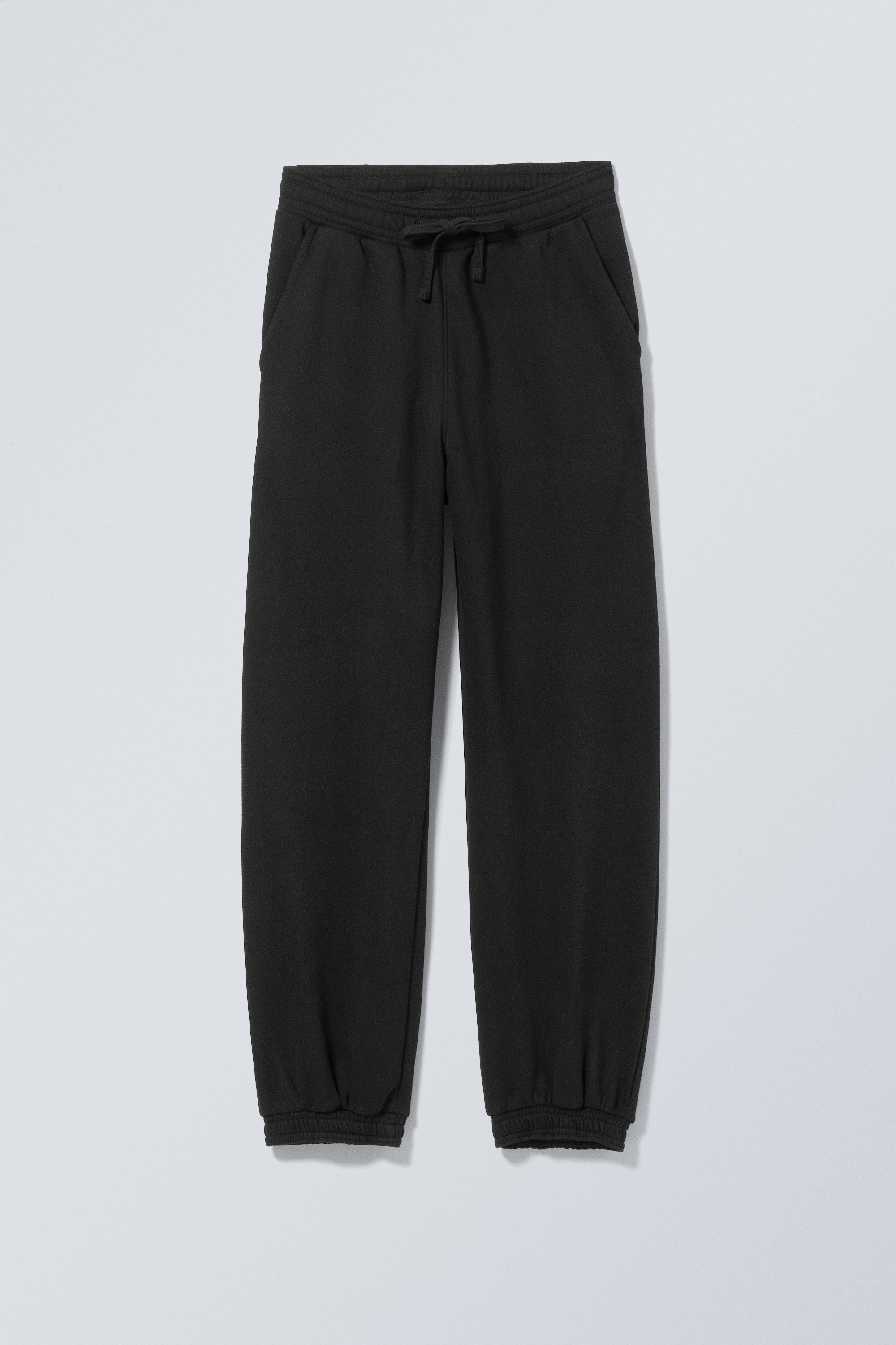 relaxed heavyweight sweatpants - Black | Weekday EU