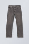 Clay Grey - Grey - Space Relaxed Straight Leg Jeans - 0