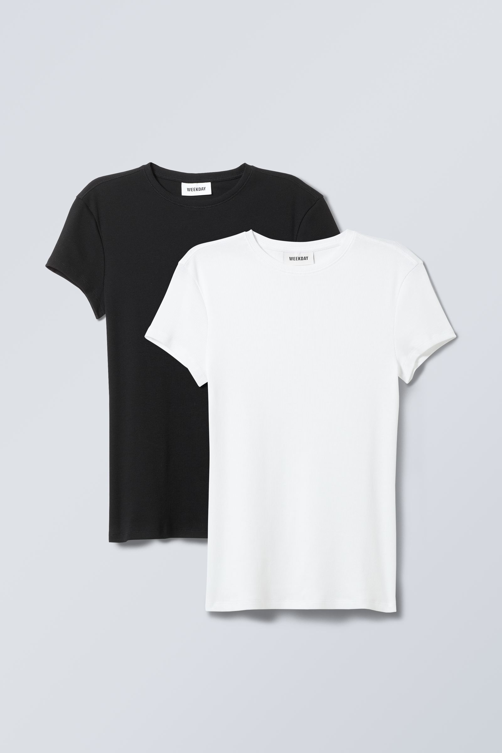 #272628 - 2-pack Close Fitted Rib T-shirt - 1