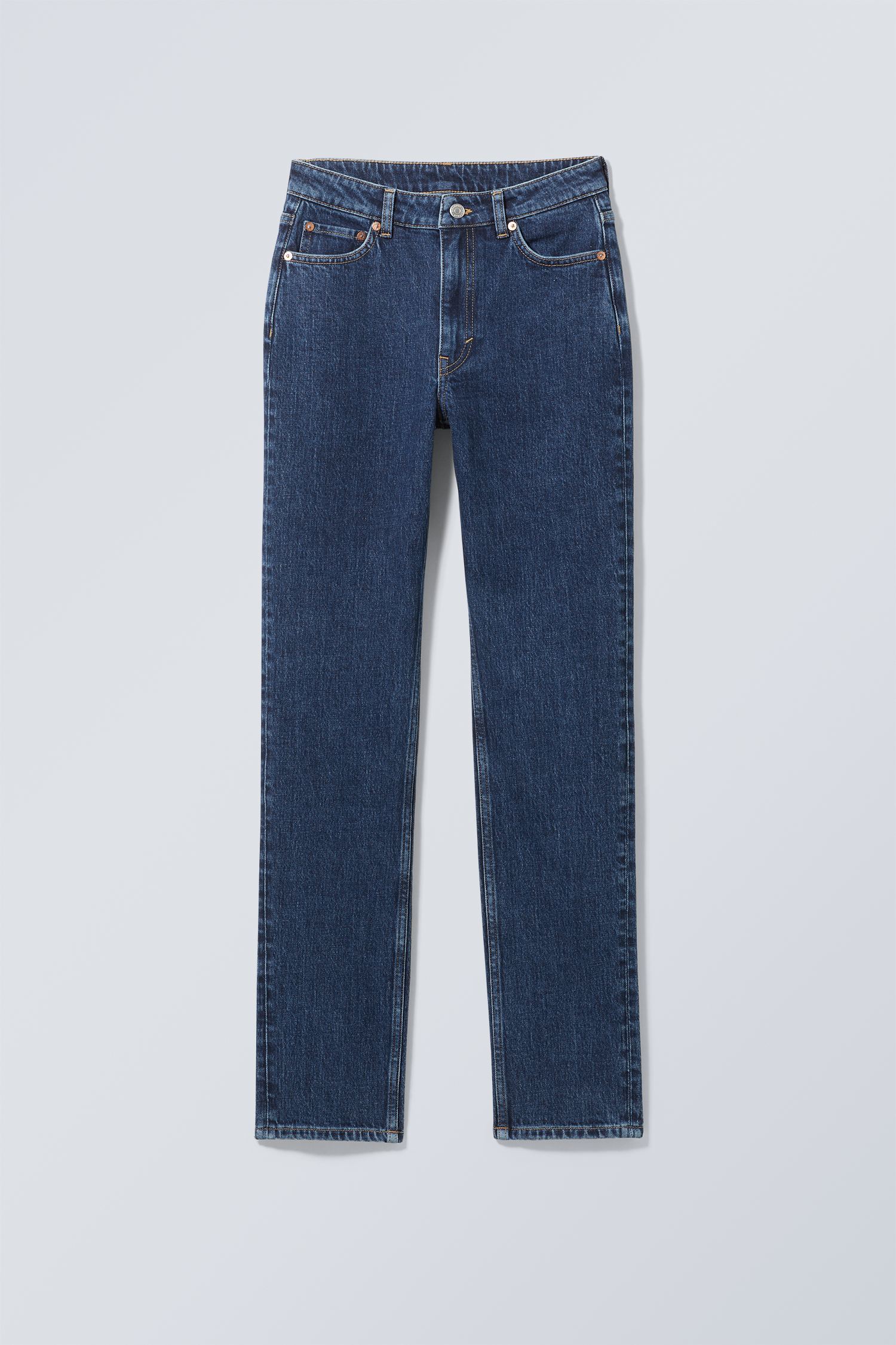 #4C5164 - Smooth High Slim Jeans - 1