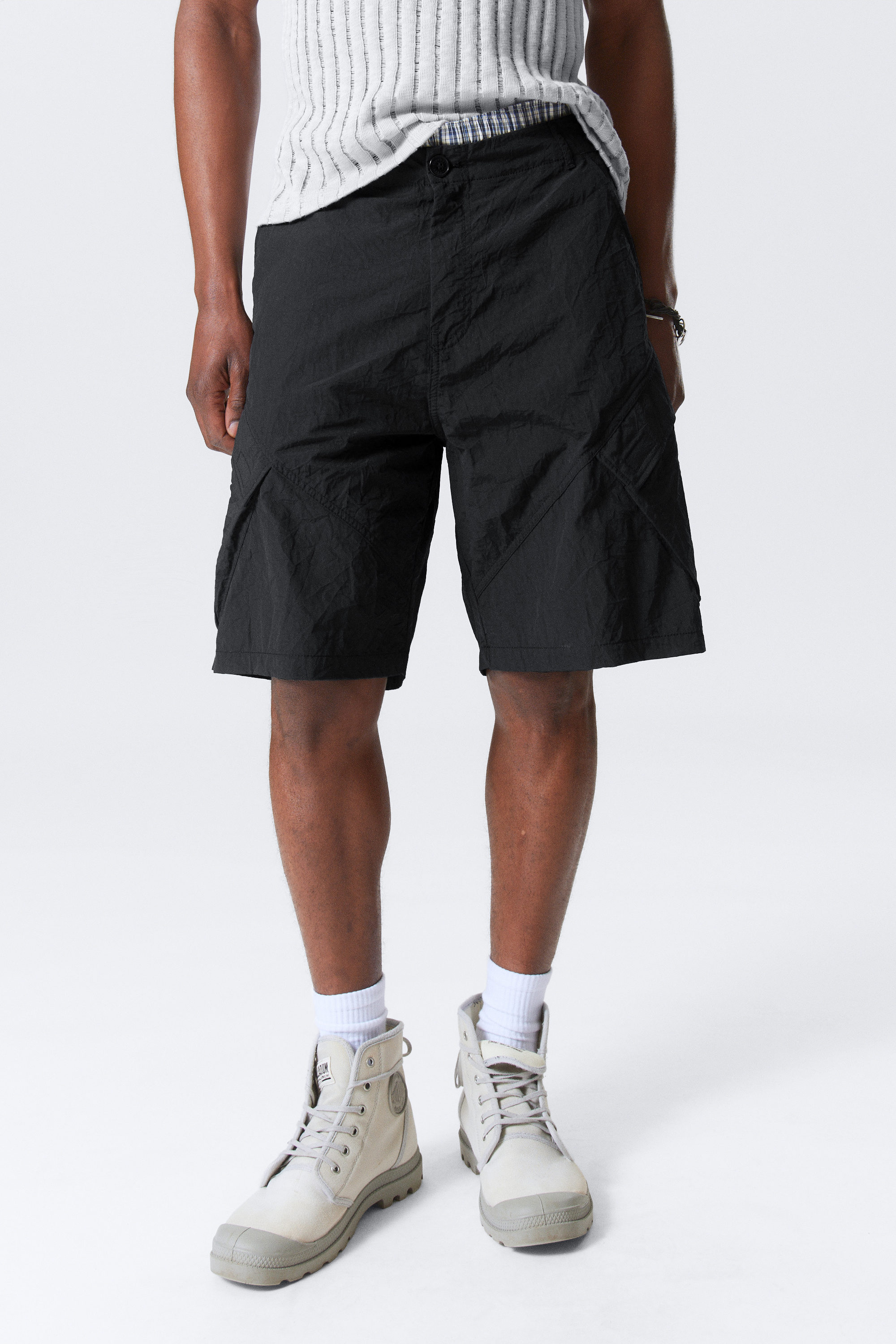 【SCENERITY】Is Cargo Bermuda Pants Sweat Cargo Bermuda Pants - SCENERITY | 60% - Asian Fashion