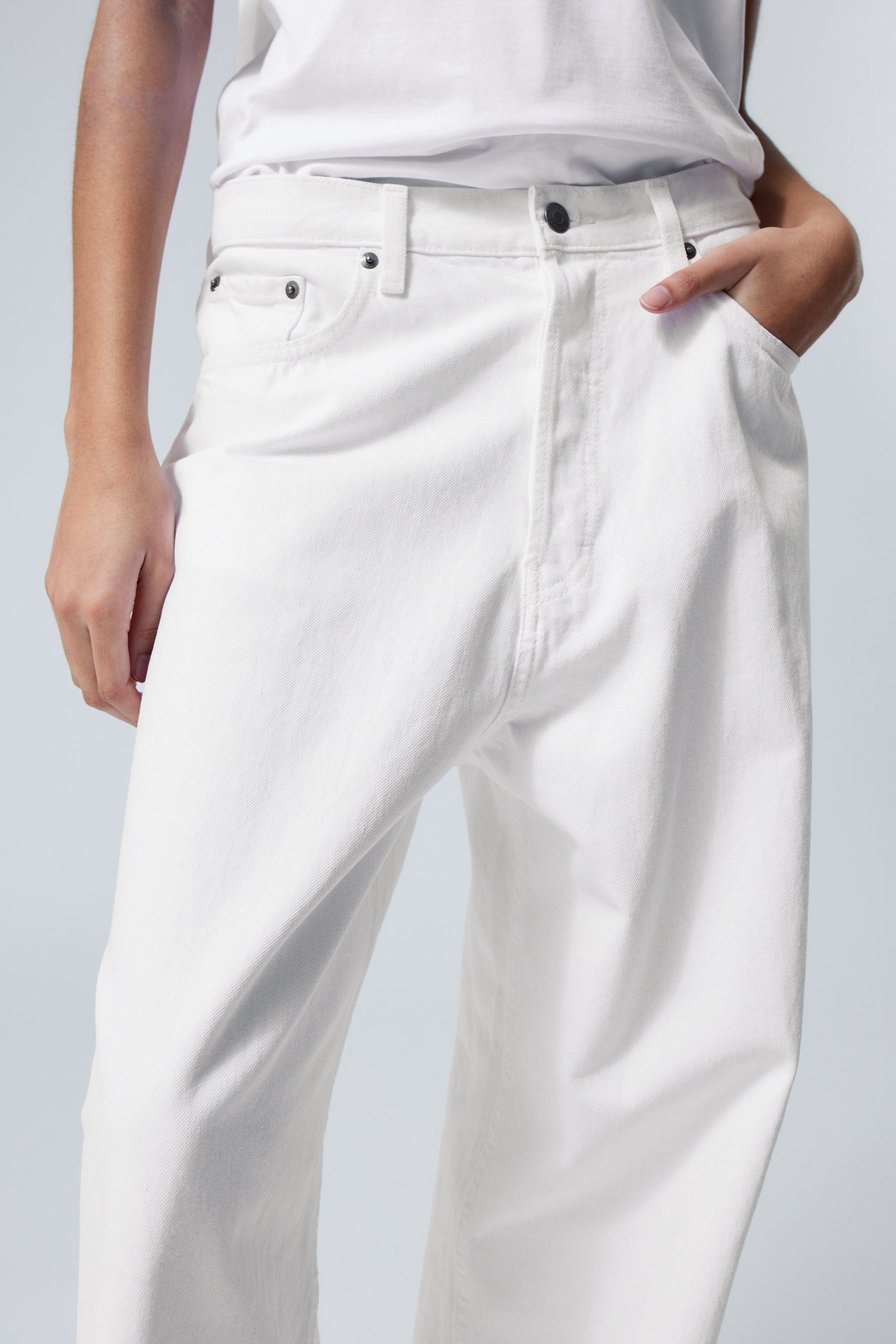astro loose baggy jeans - White | Weekday WW