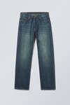 Medium Dusty Blue - Space Relaxed Straight Jeans - 1