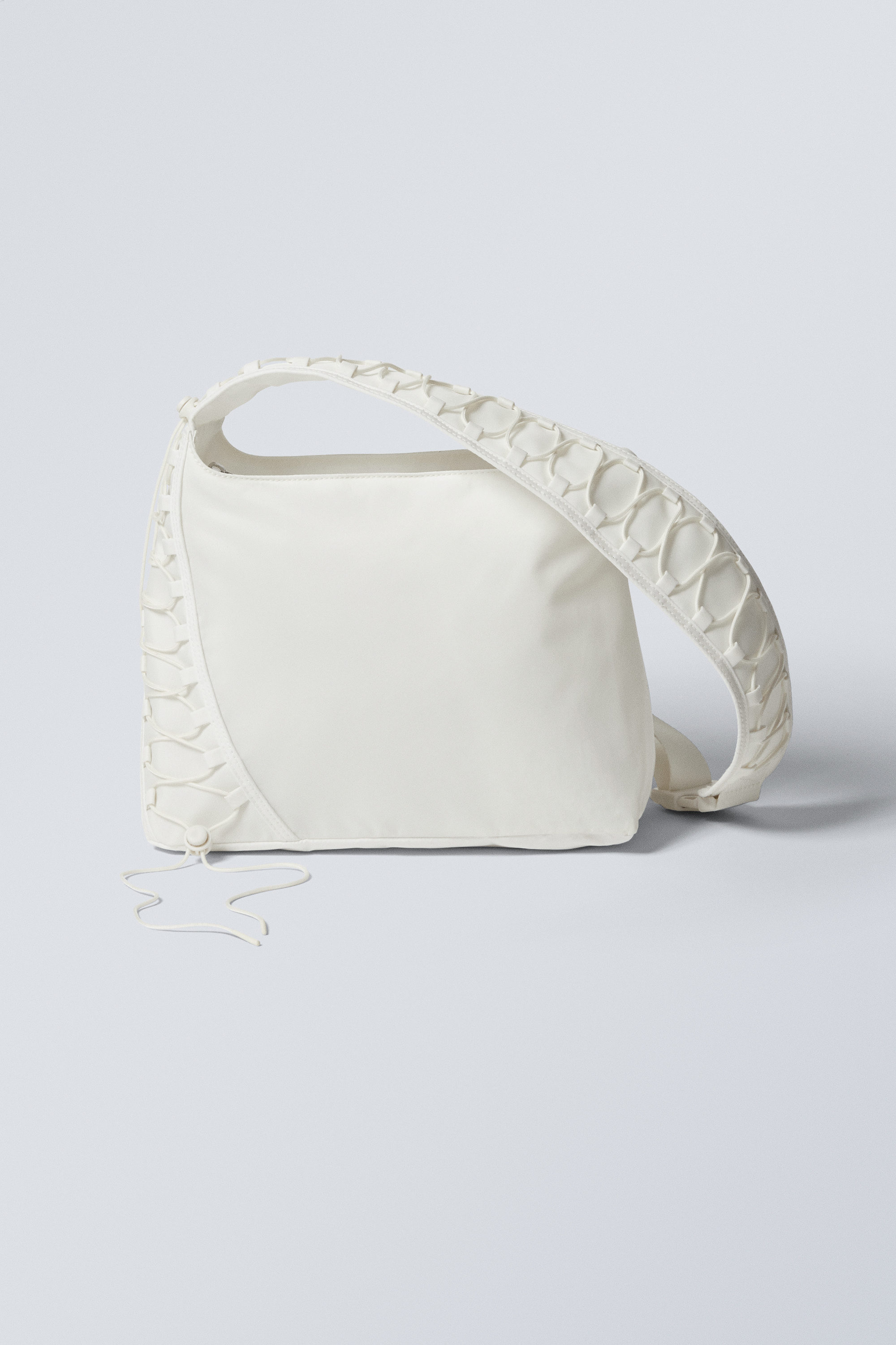 drawstring shoulder bag - White | Weekday NO