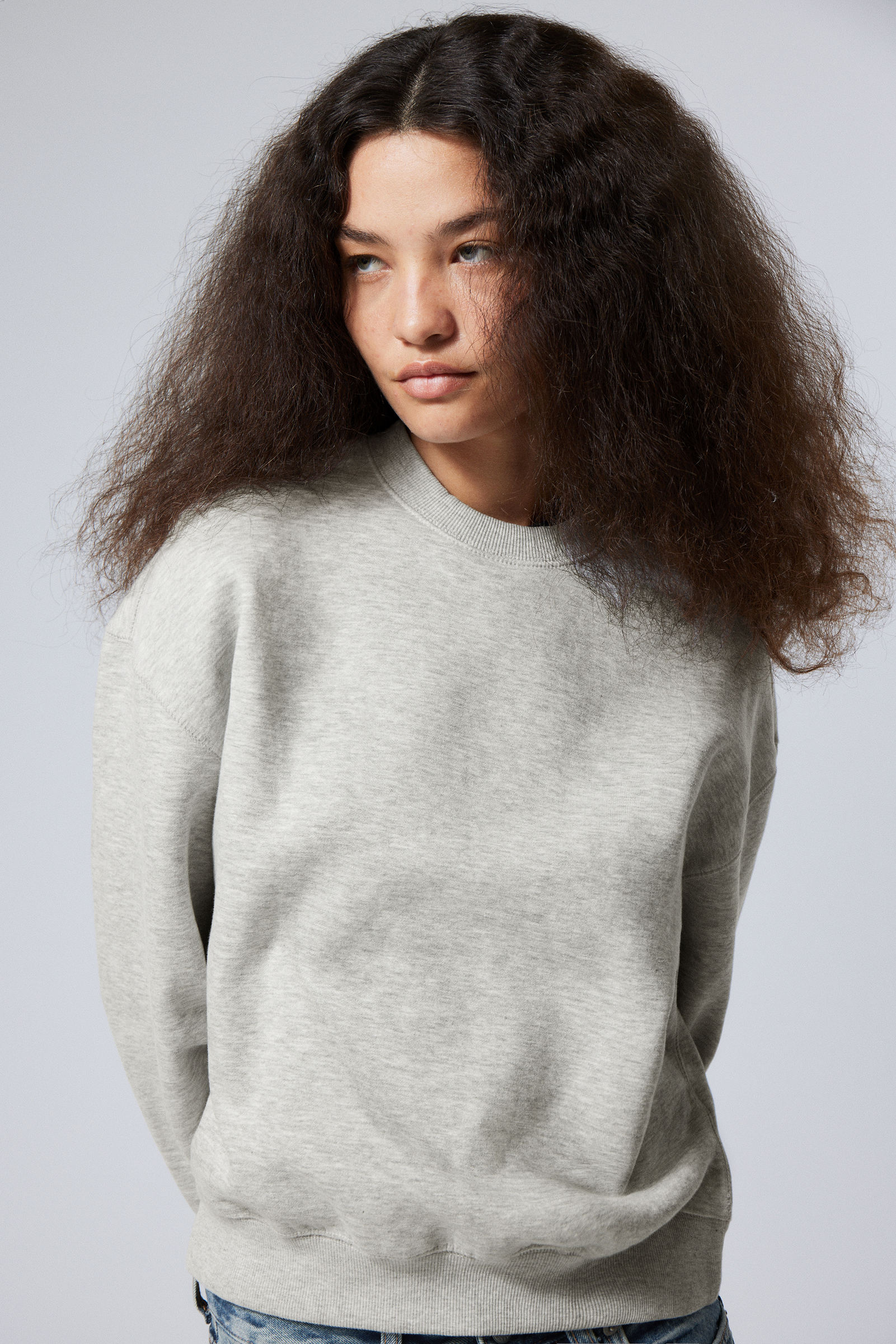 Light grey melange - Essence Standard Sweatshirt - 0