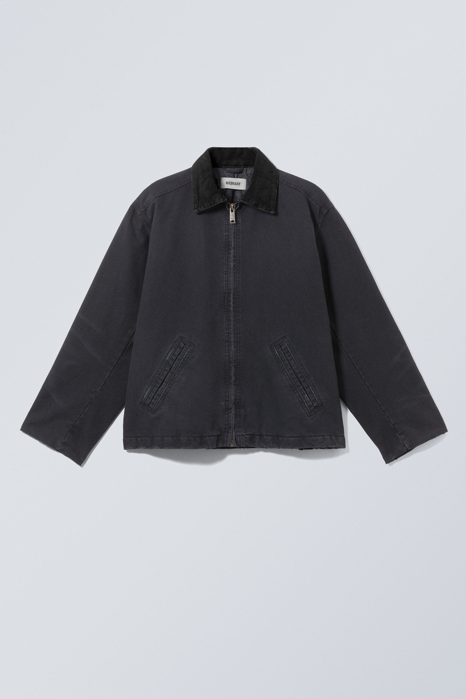 belle washed canvas jacket - Washed Black | Weekday EU