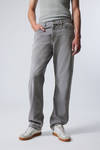 Misty Grey - Light Grey - Space Relaxed Straight Leg Jeans - 1