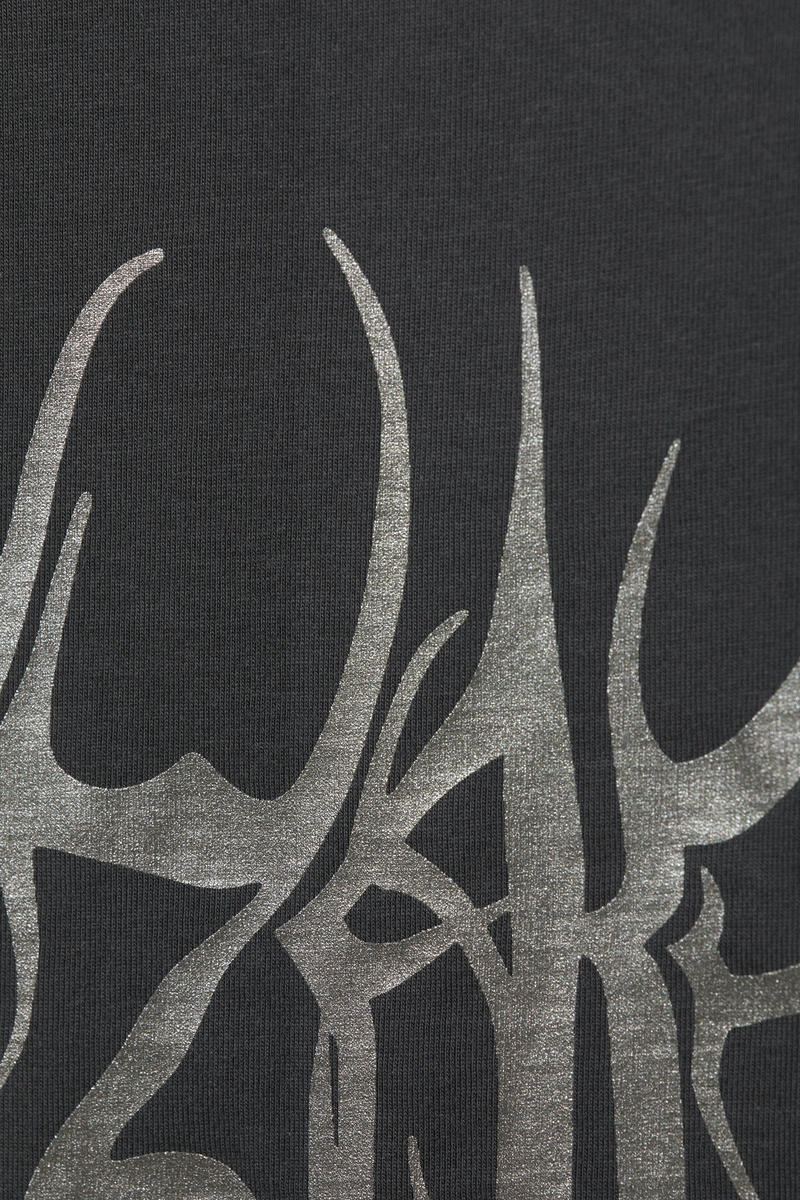 oversized graphic printed t-shirt - Dark Grey Wizard | Weekday DK