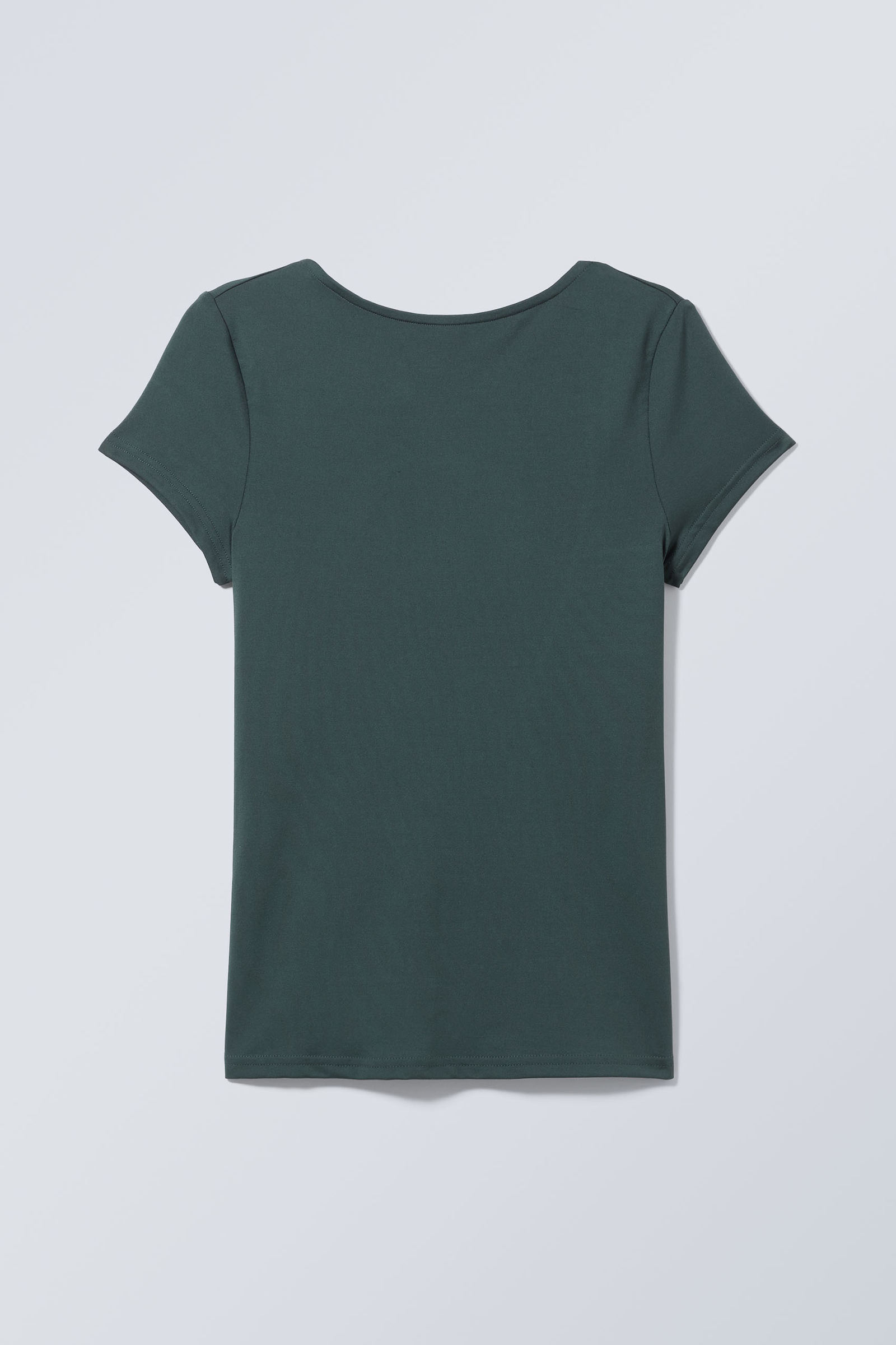 gizem open back t-shirt - Dark Teal | Weekday EU