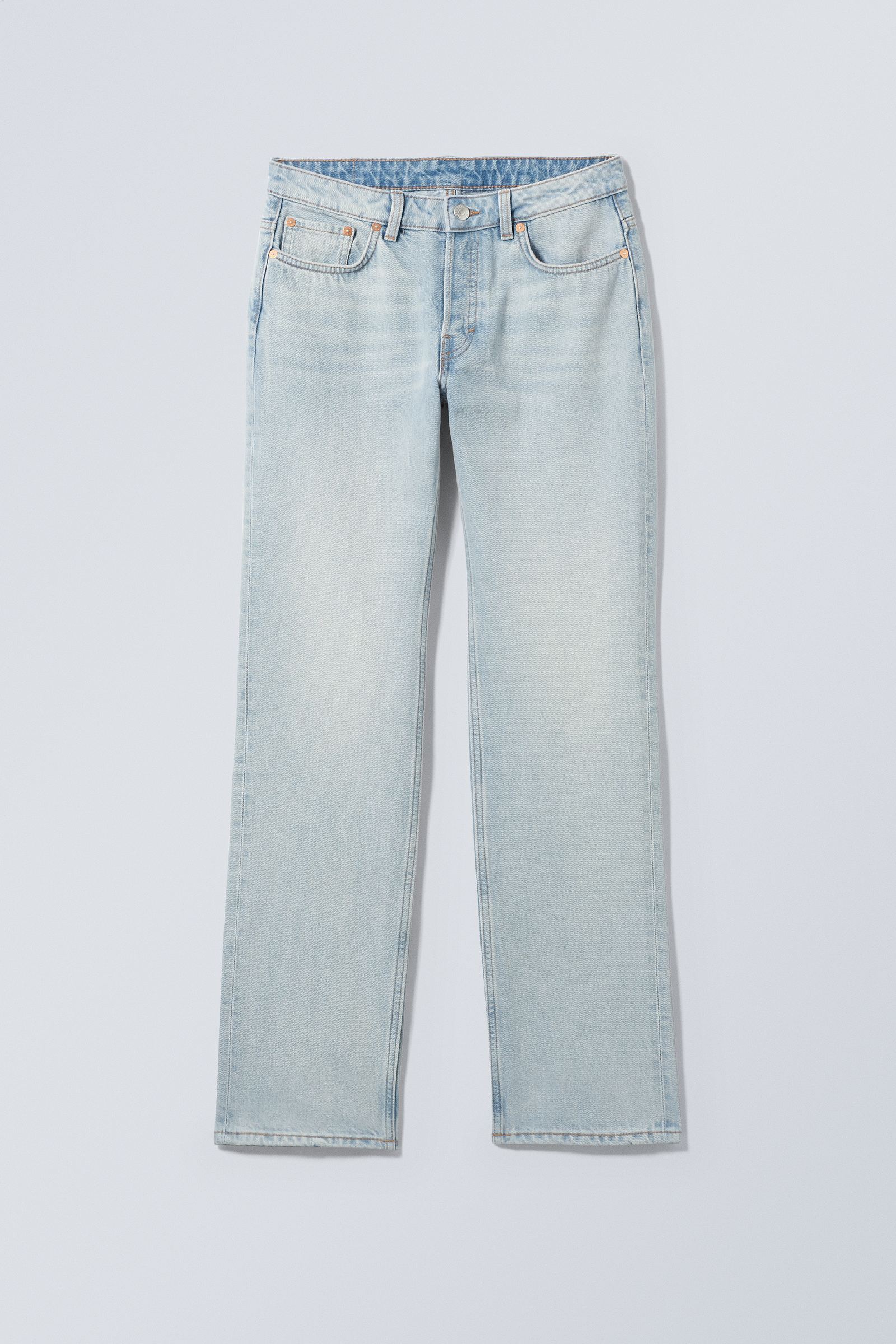 #0000FF - Pin Mid Straight Jeans - 1