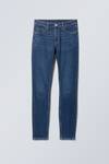 Mid blue - Spare Mid Rise Skinny Leg Jeans - 0