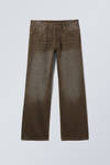 Topaz - Dark Brown - Sphere Low Rise Loose Straight Leg Jeans - 2