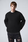 Schwarz - Oversized-Strickpullover aus Wollmischung Teo - 0