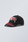 Black - Busy Embroidery Cap - 1