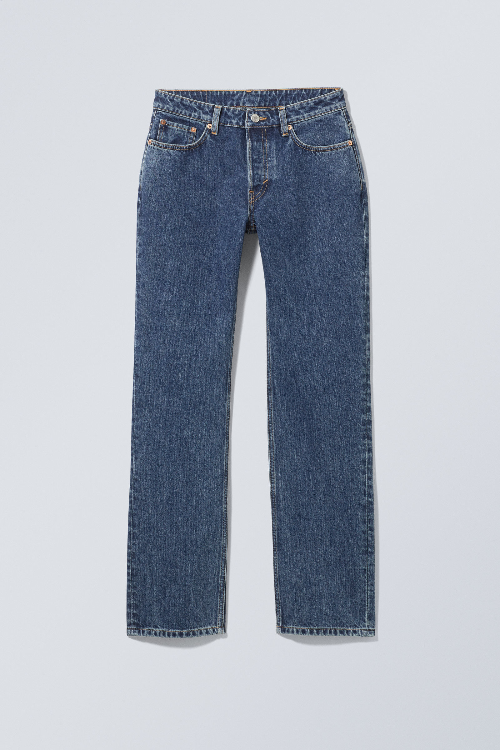 Nobel Blue - Pin Mid Straight Jeans - 0