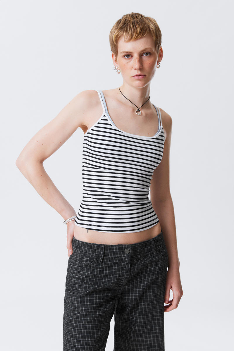 Weekday Fitted Strappy Scoop Neck Singlet