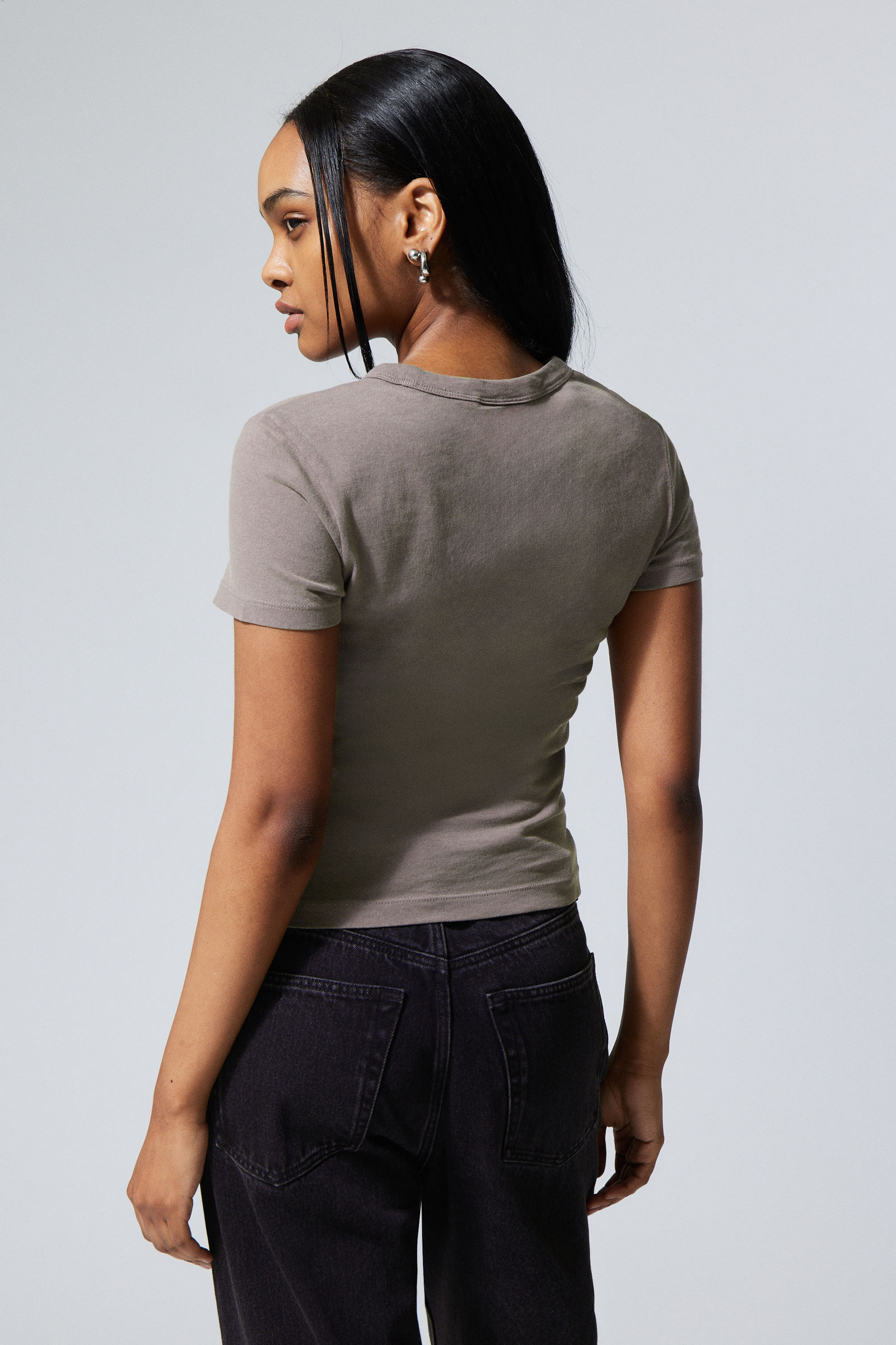 #787675 - Washed Fitted T-shirt - 2