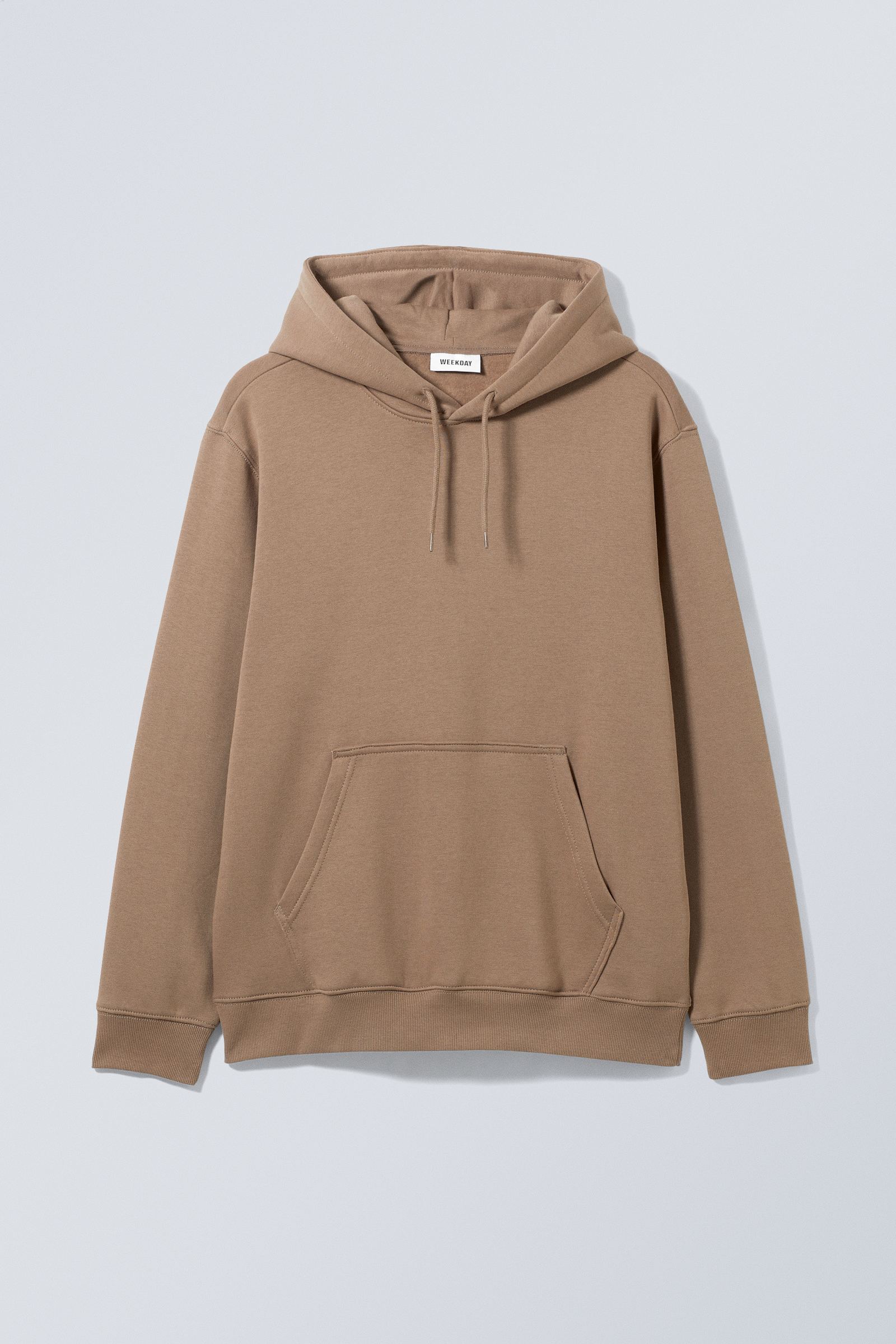 standard midweight hoodie Dark beige Weekday DK