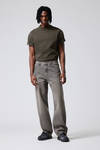 Clay Grey - Galaxy Loose Straight Jeans - 0