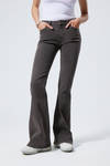 Black Lux - Black - Flame Low Rise Slim Flared Leg Jeans - 1