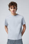 Light Dusty Blue - Short Boxy Heavyweight T-shirt - 0