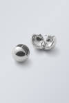 Silver-coloured - Ball Earrings - 0