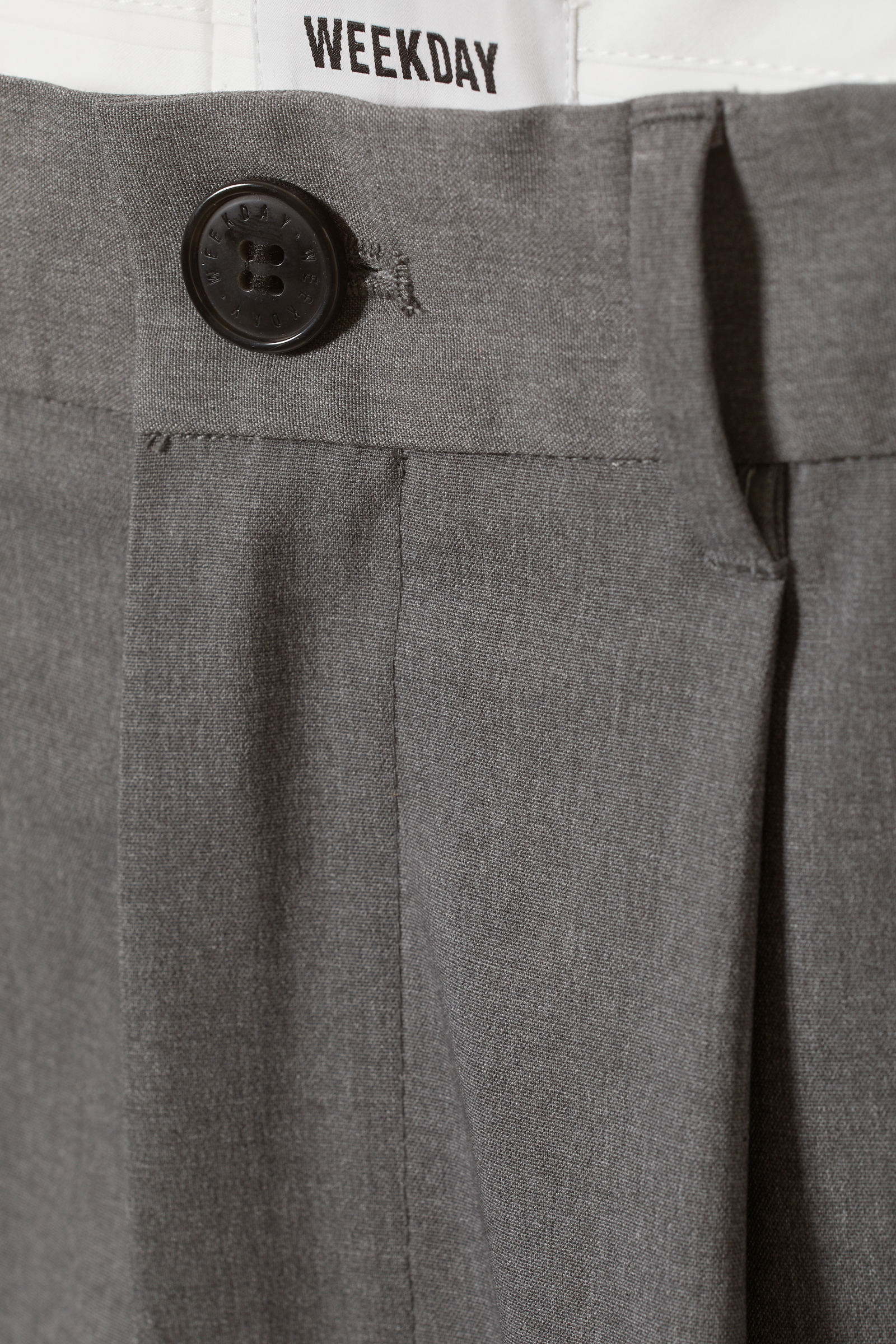 Dark Grey - Uno Loose Suit Trousers - 4