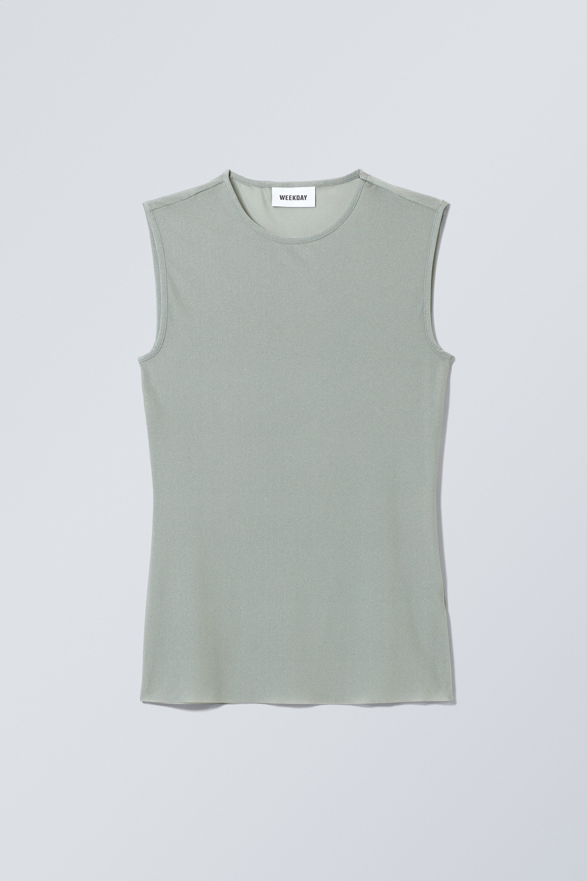 transparent tank top Dusty Grey Weekday GB