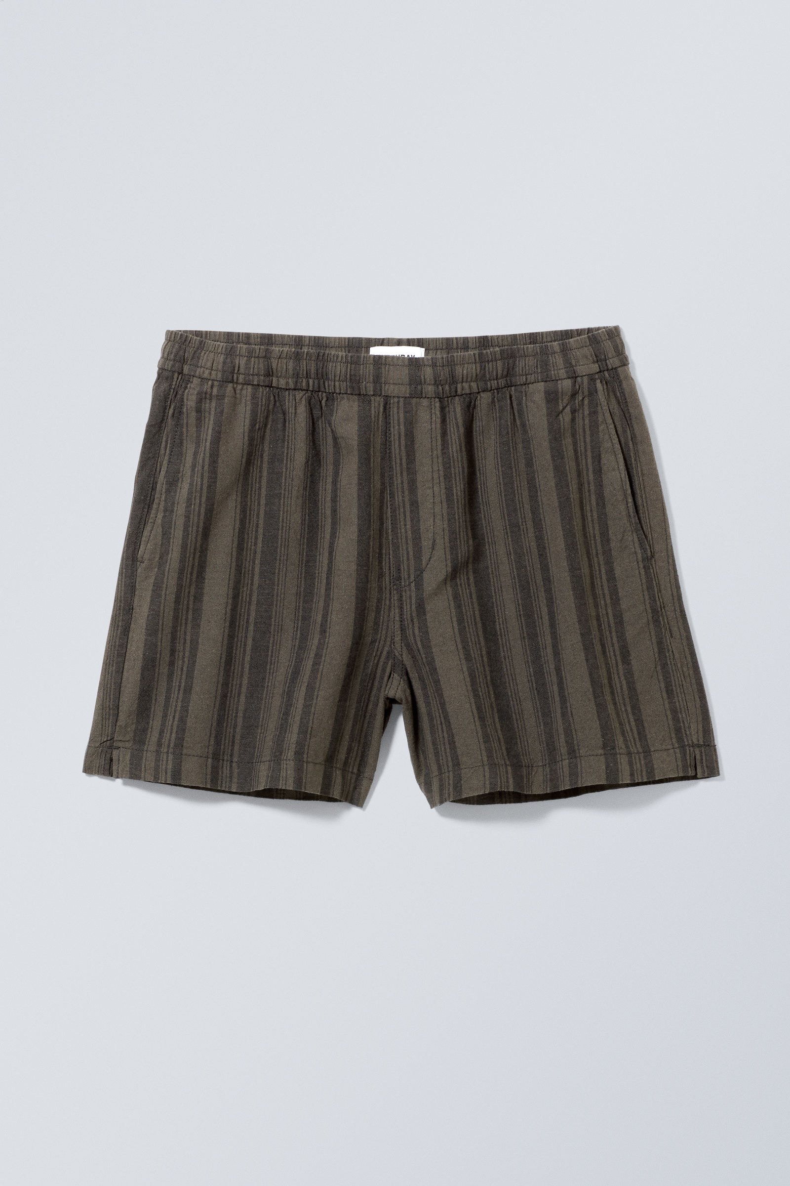 #383938 - Alex Regular Linen Blend Shorts - 1