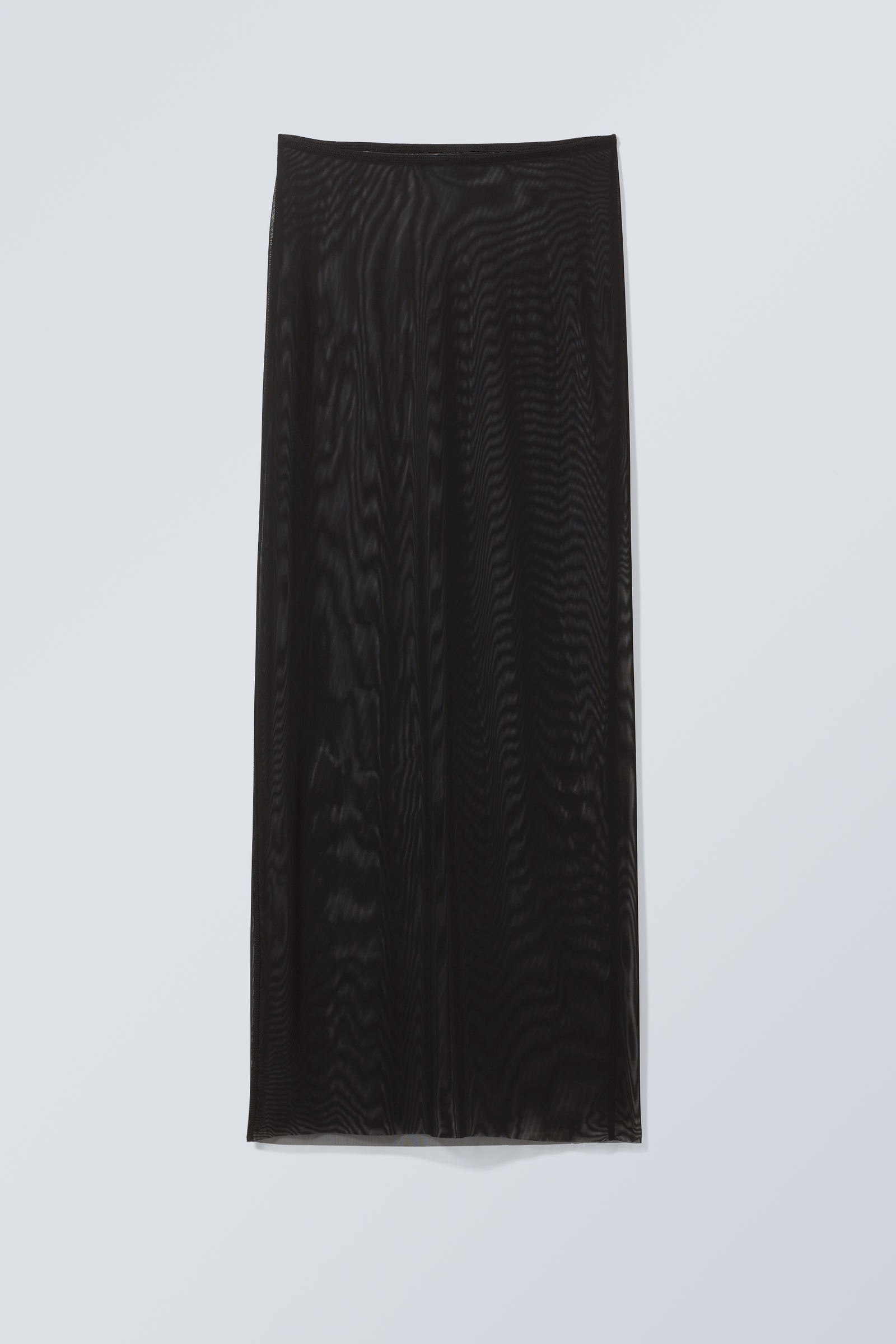 Black mesh long outlet skirt