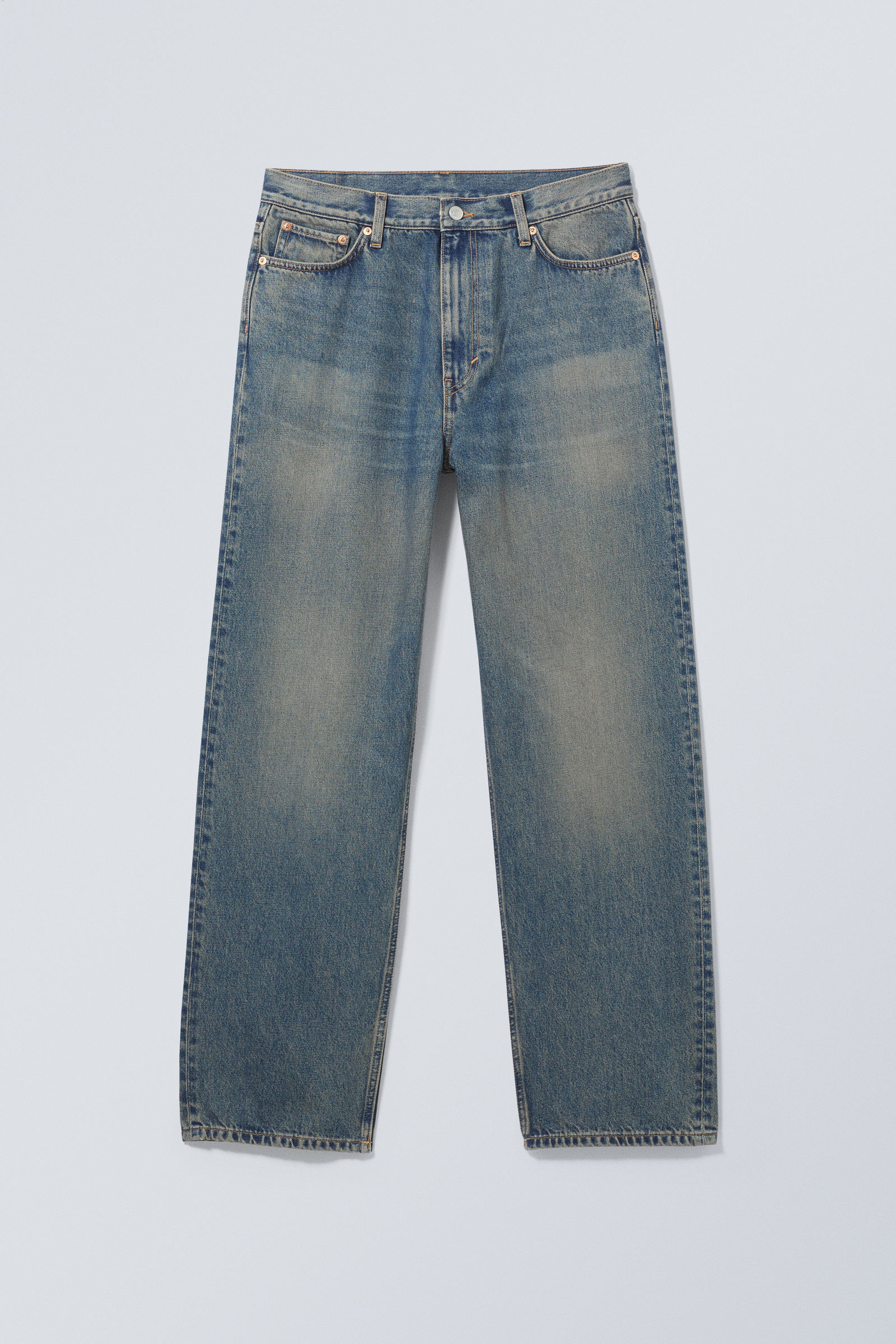 Steel Blue - Galaxy Loose Straight Jeans - 5