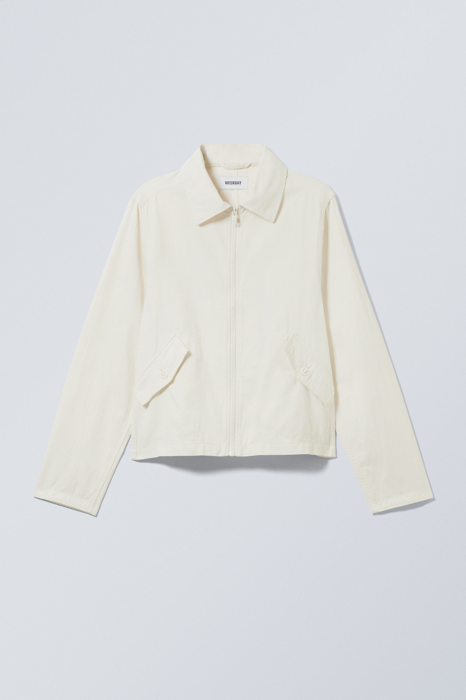 regular linen blend jacket - Off White | Weekday DK