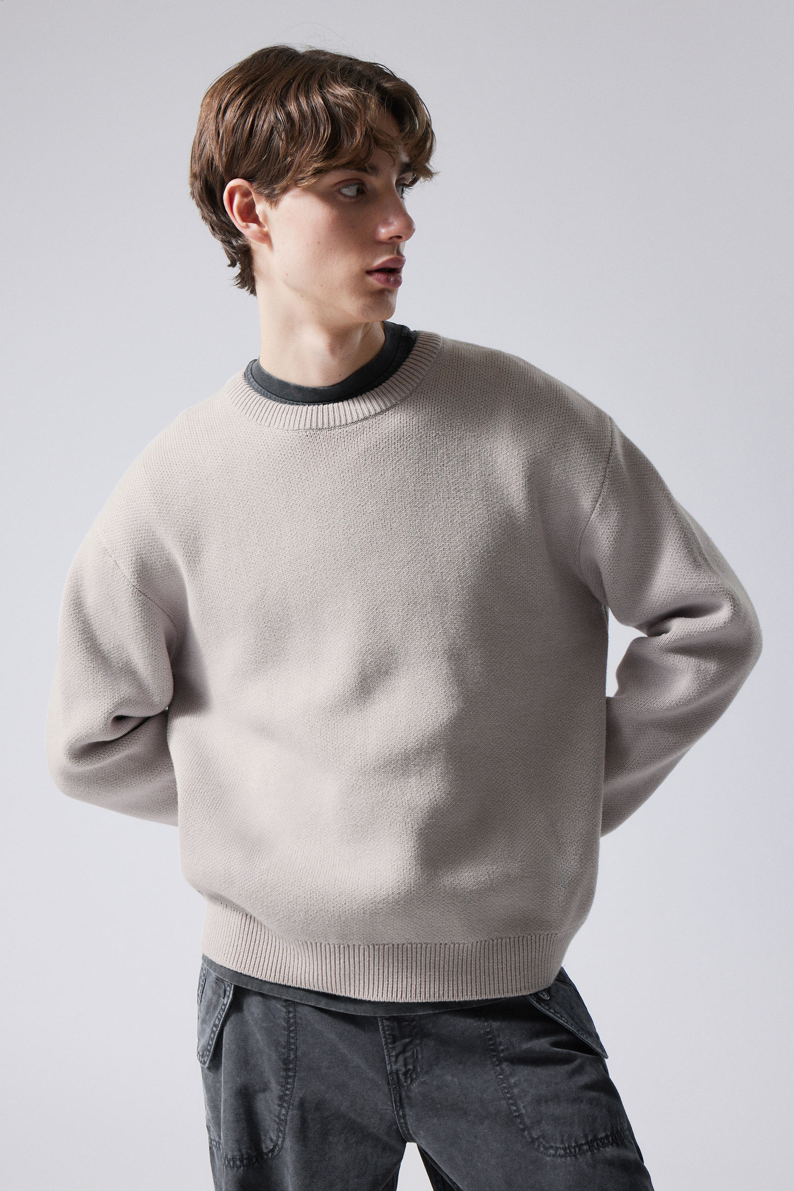 #A5A6A5 - Fabian Jacquard Knit Sweater - 1