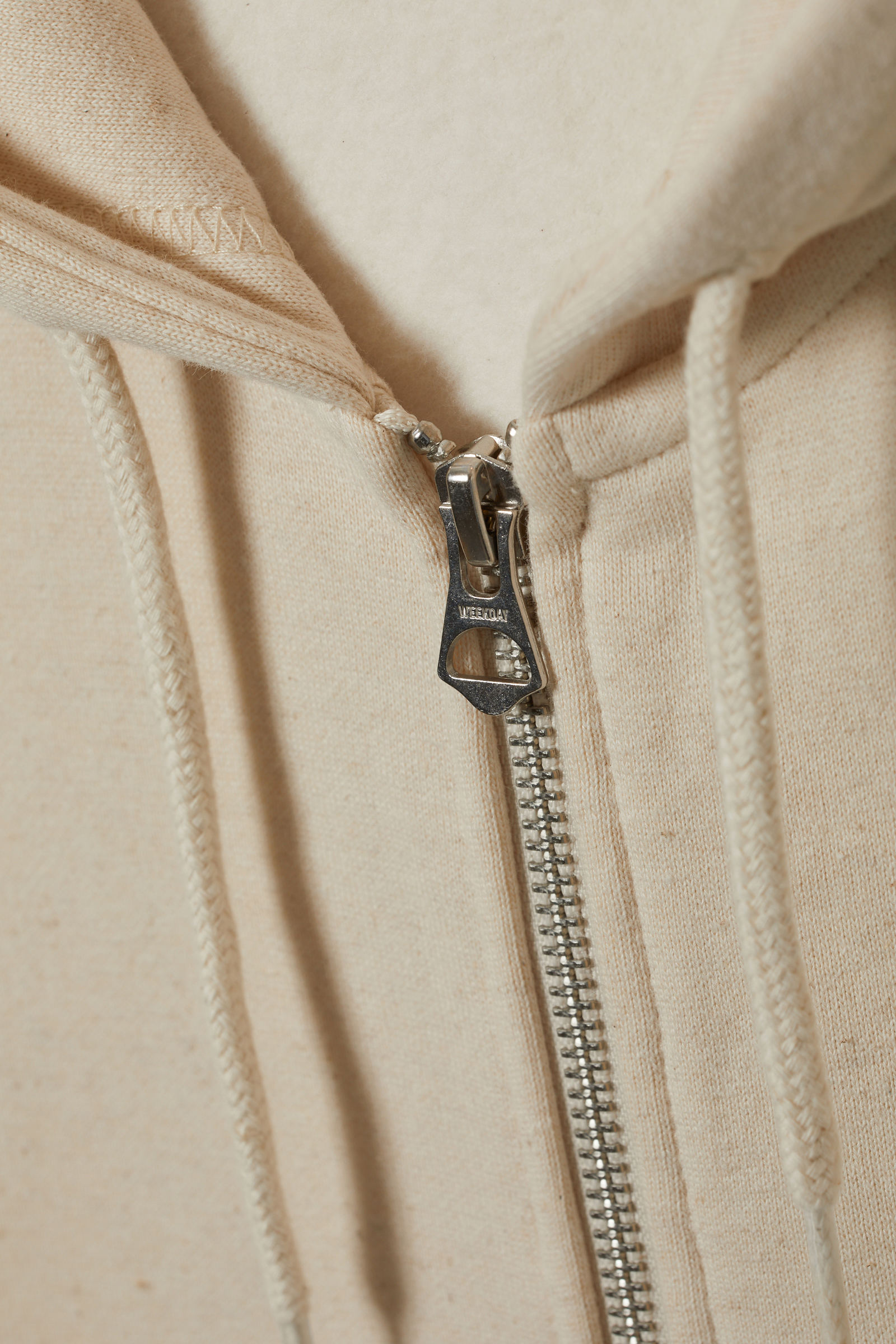 Weekday beige outlet hoodie