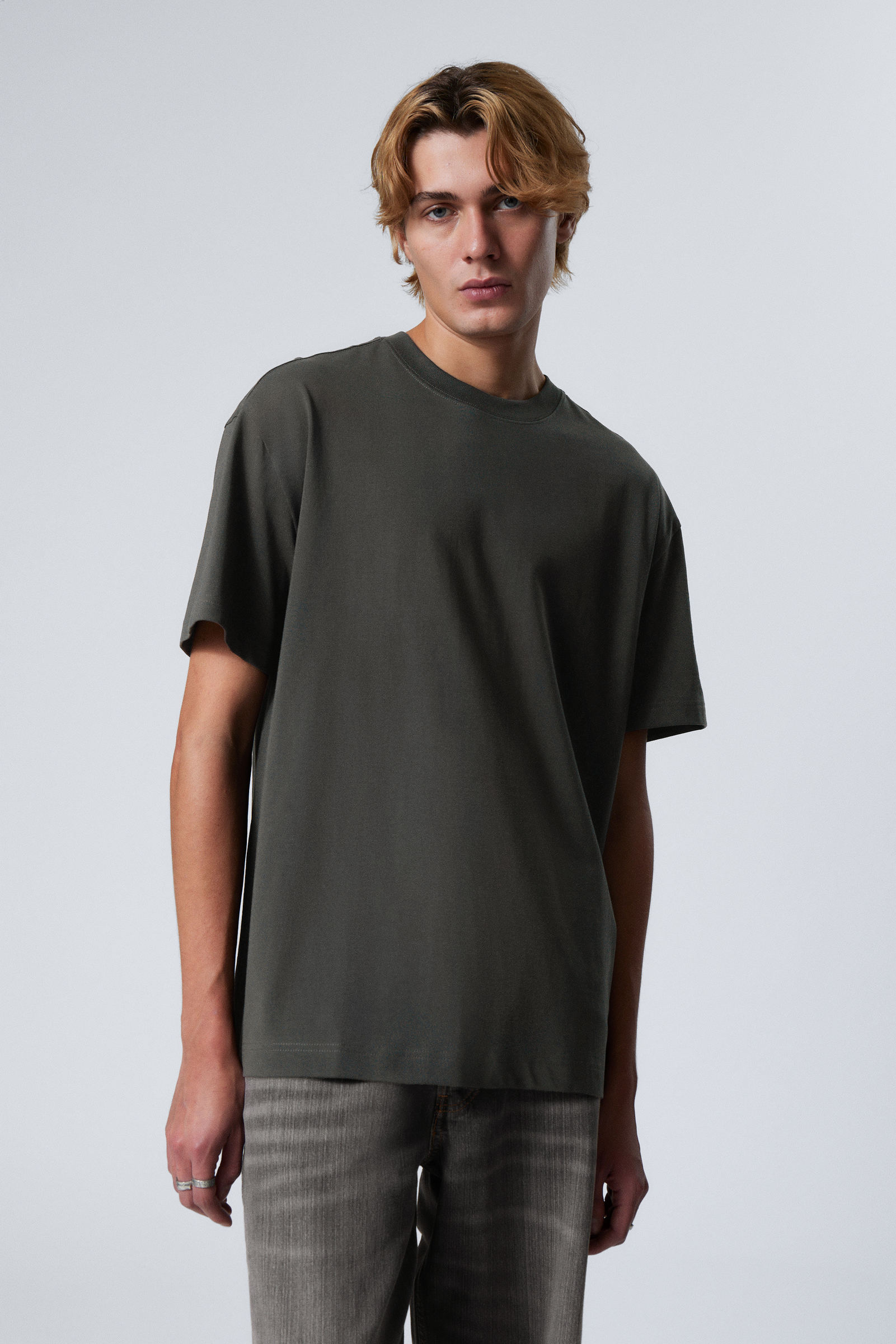 Off Black - Oversized Heavyweight T-shirt - 0