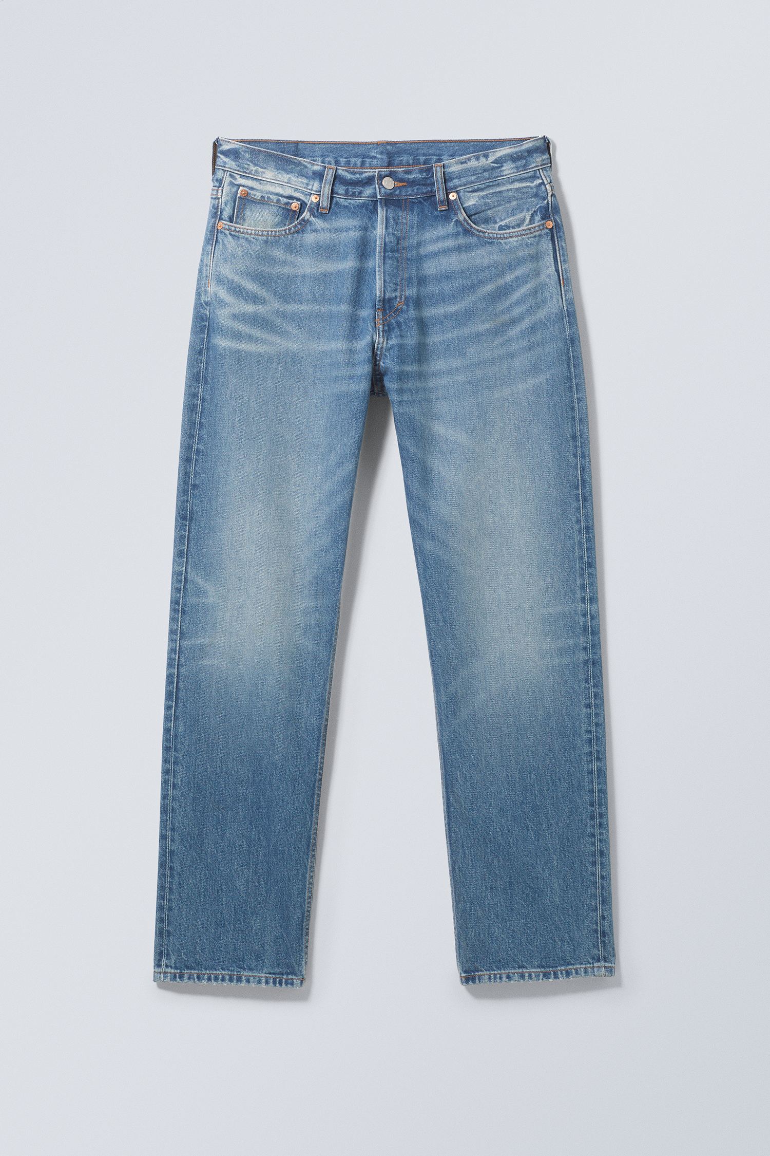 Wave Blue - Space Relaxed Straight Jeans - 0