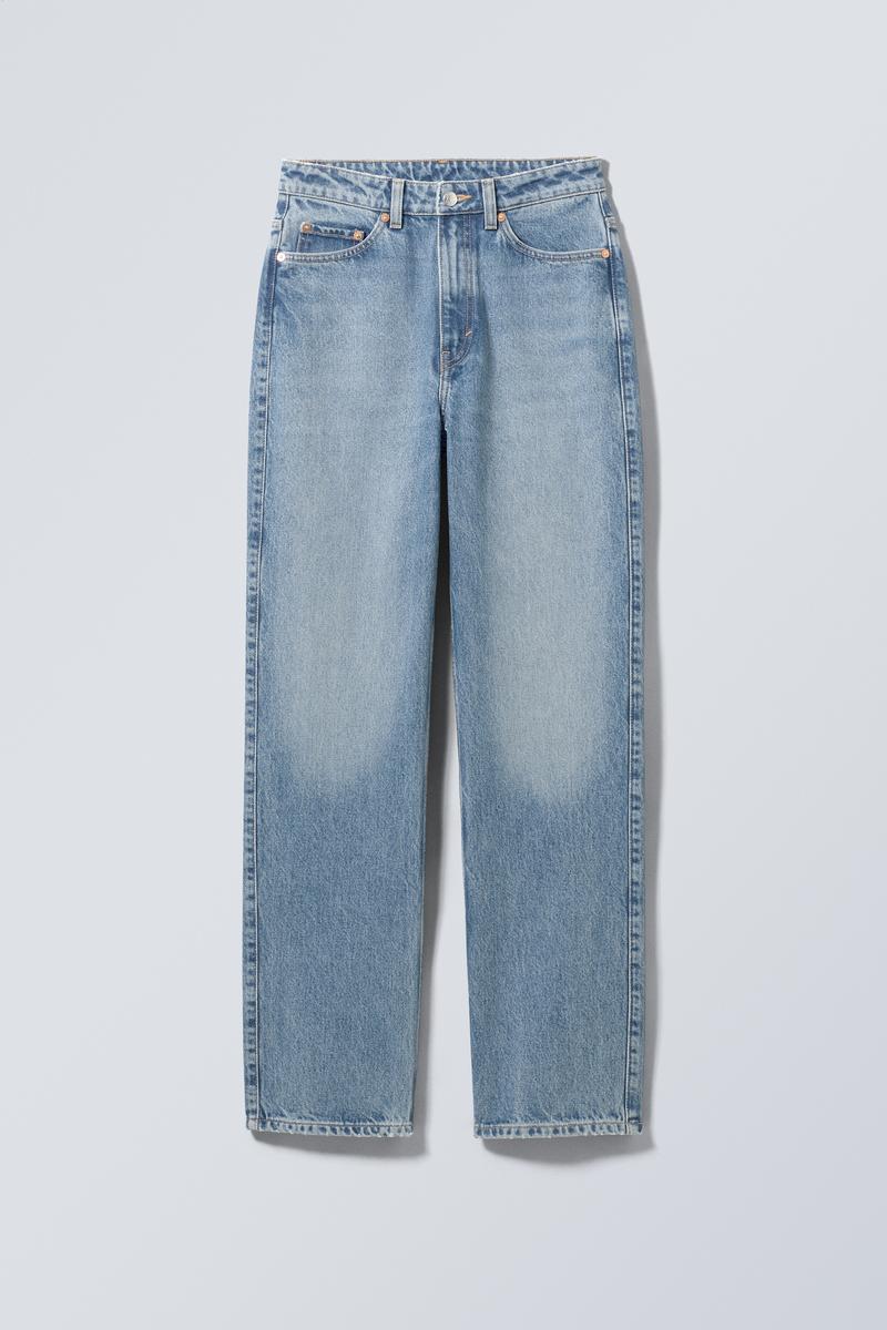 rowe extra high straight jeans - Honest Blue | Weekday DK