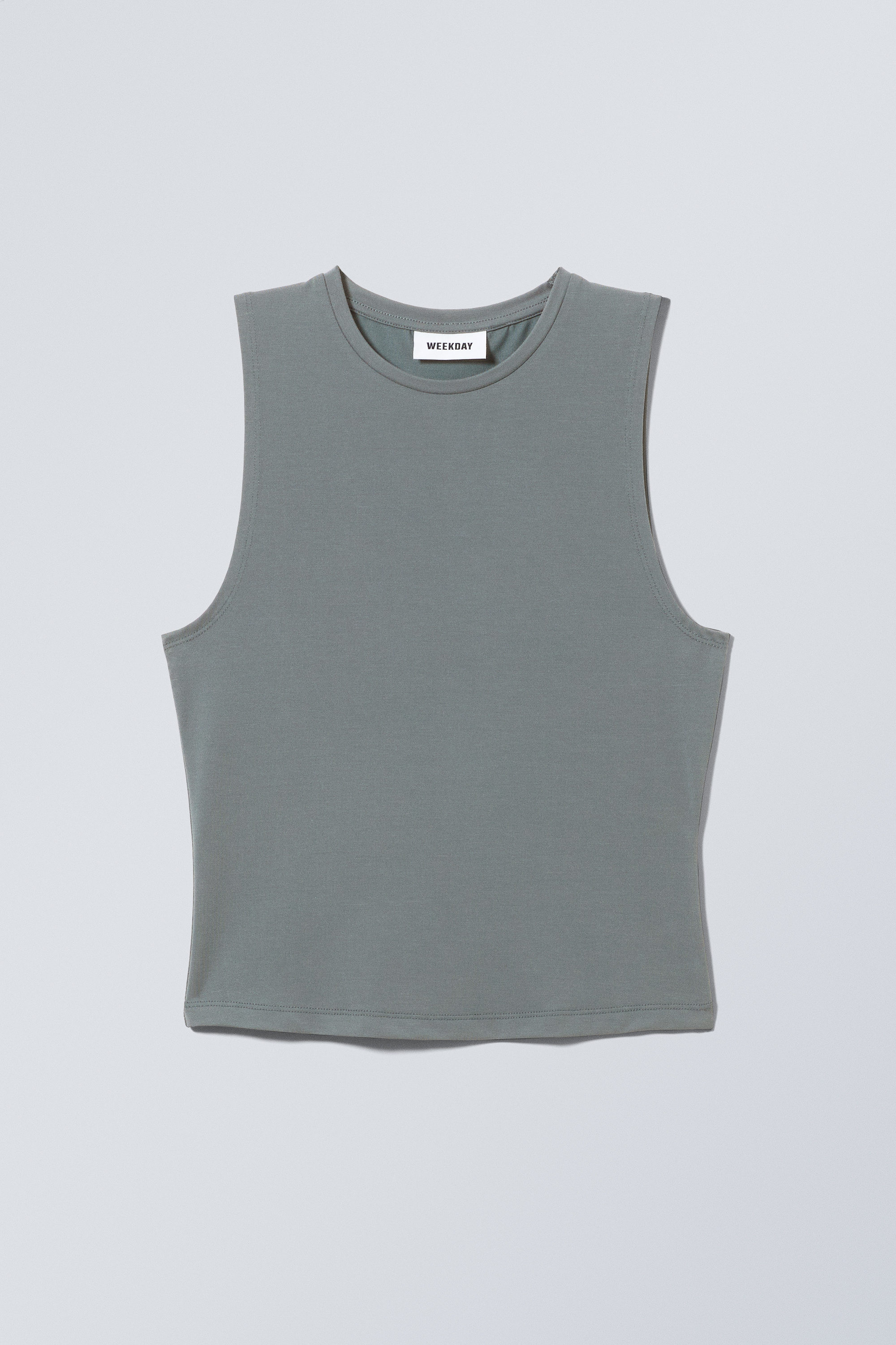 soft brushed tank top - Dark Turquoise | Weekday WW