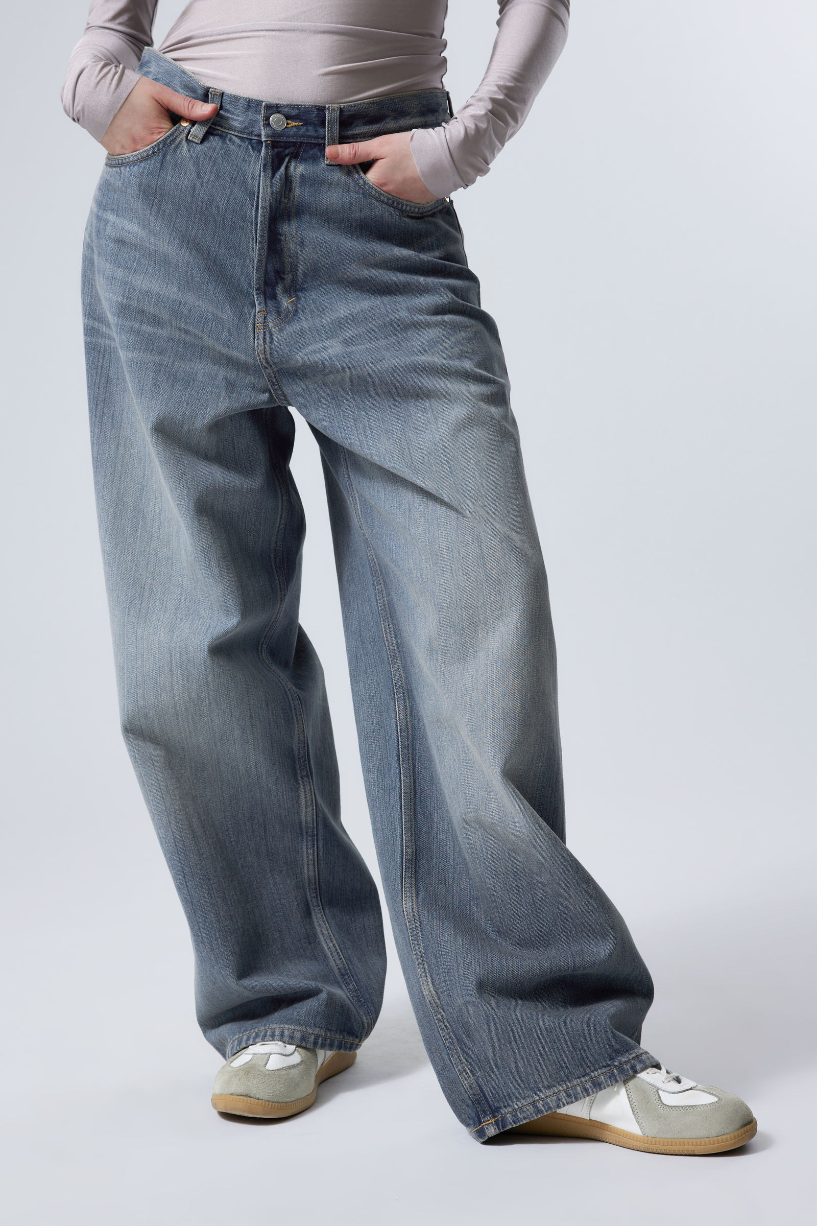 astro loose baggy jeans - Trove Blue | Weekday DK