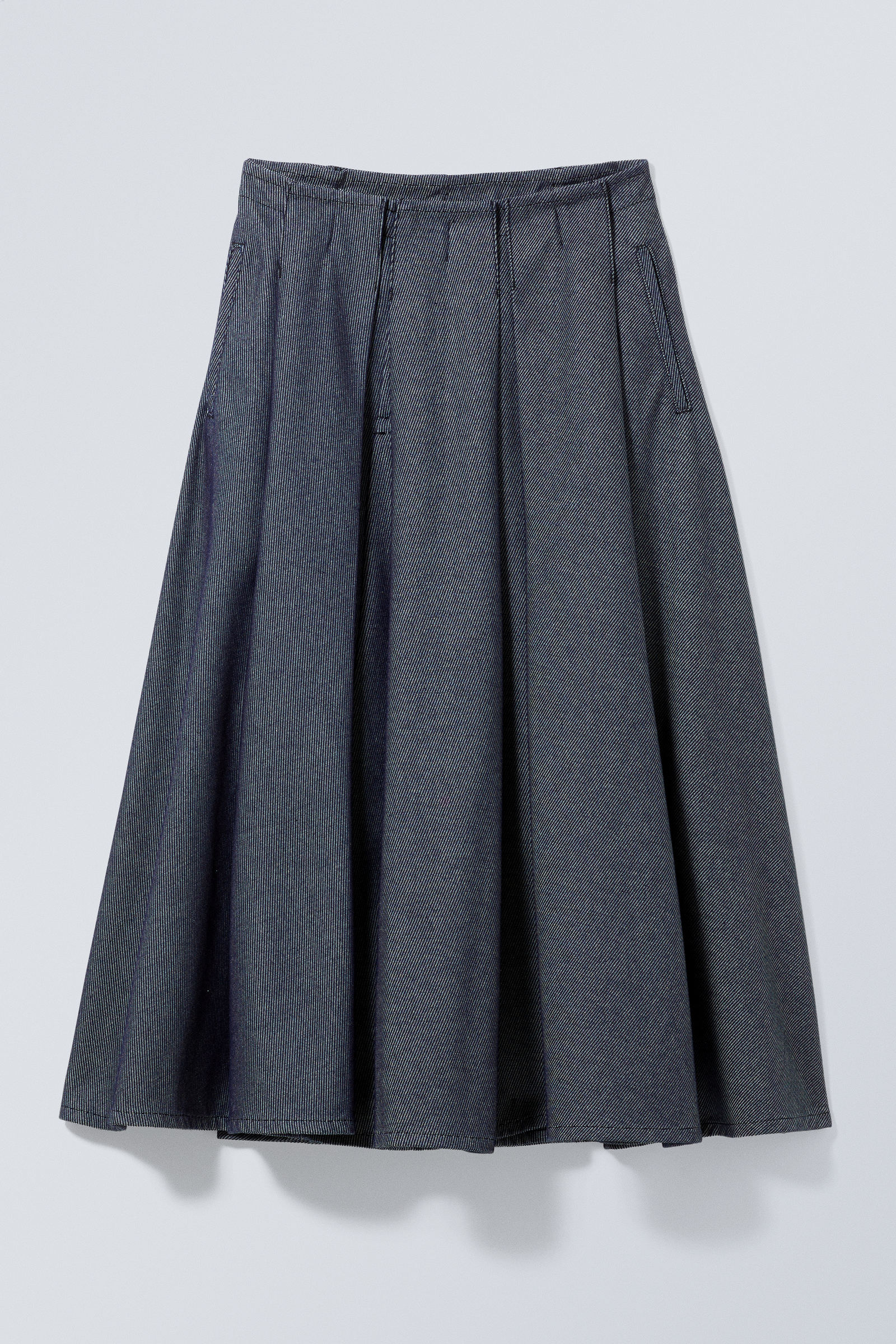 pleat skirt – unifrom™ + weekday limited edition - Dusty Blue | Weekday EU