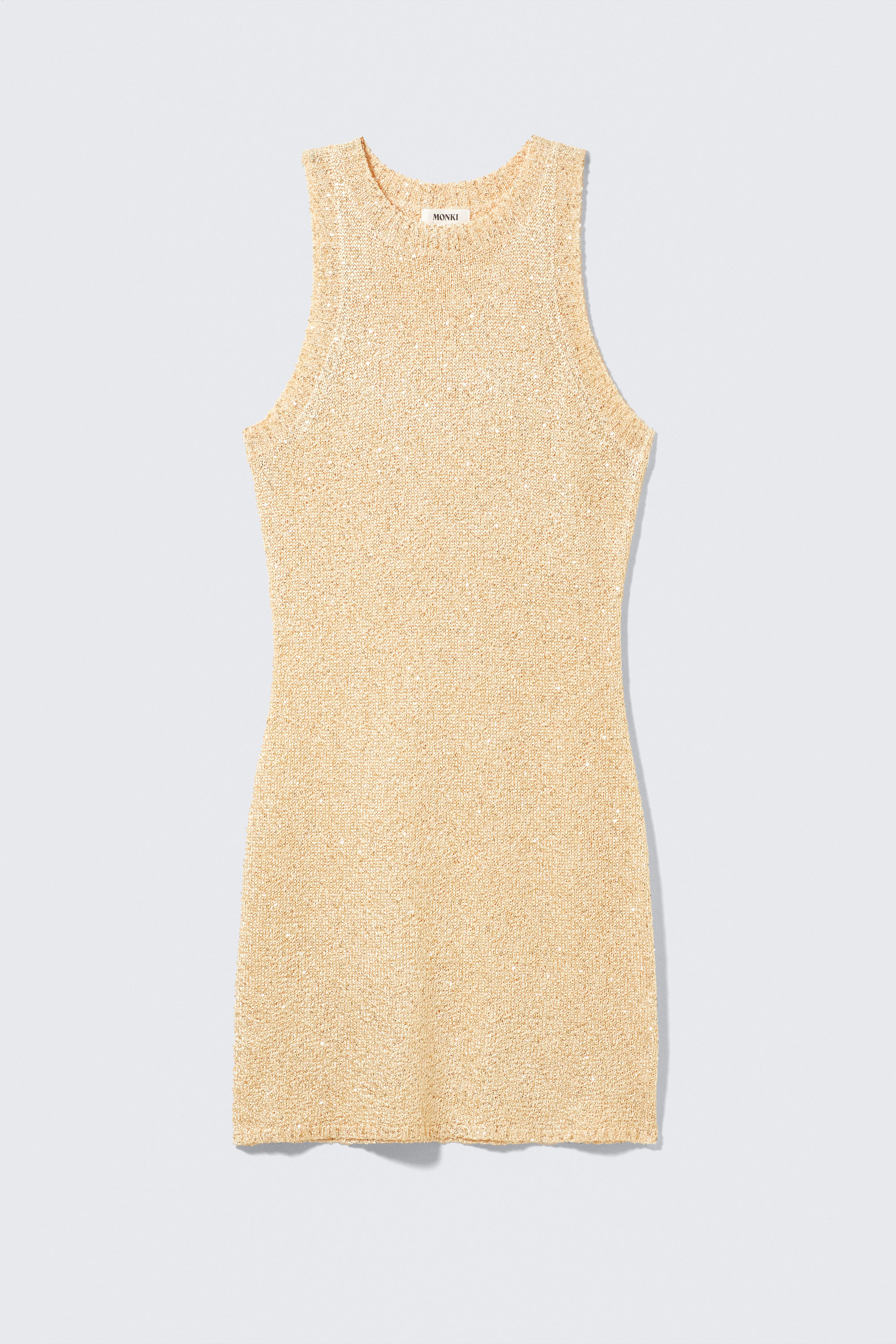 ワンピース Trois Logo Knit Mini Dress - beige / M Trois Logo Knit Mini Dress