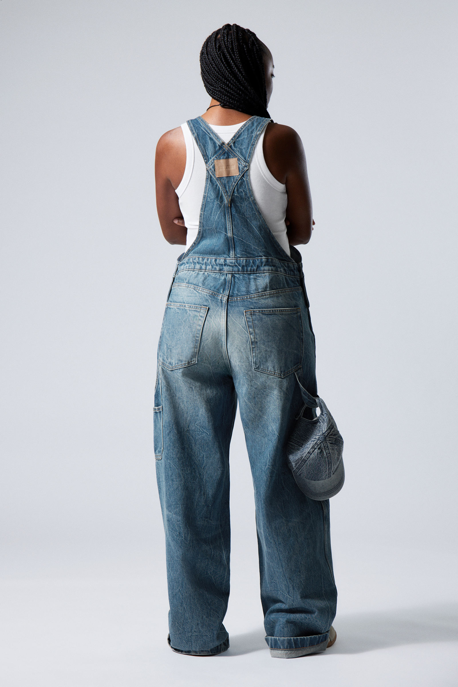 astro loose fit dungarees - Blue Era | Weekday WW