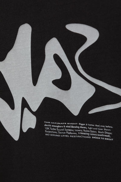oversized graphic printed t-shirt - Liquid Dance Club Black | Weekday DK