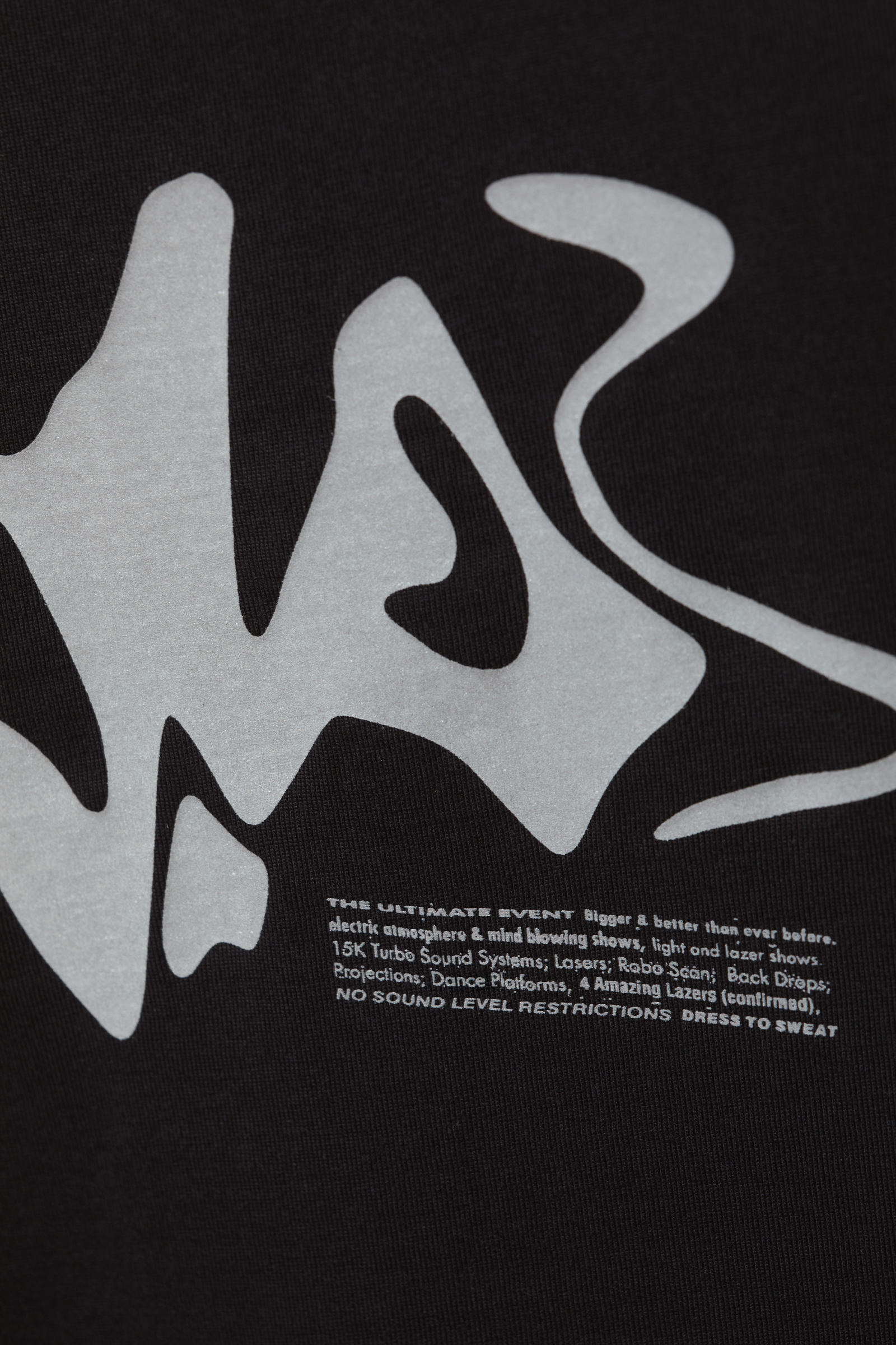 Liquid Dance Club Black - Oversized Graphic Printed T-shirt - 3