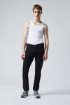 Almost Black - Black - Easy Regular Straight Leg Jeans - 0